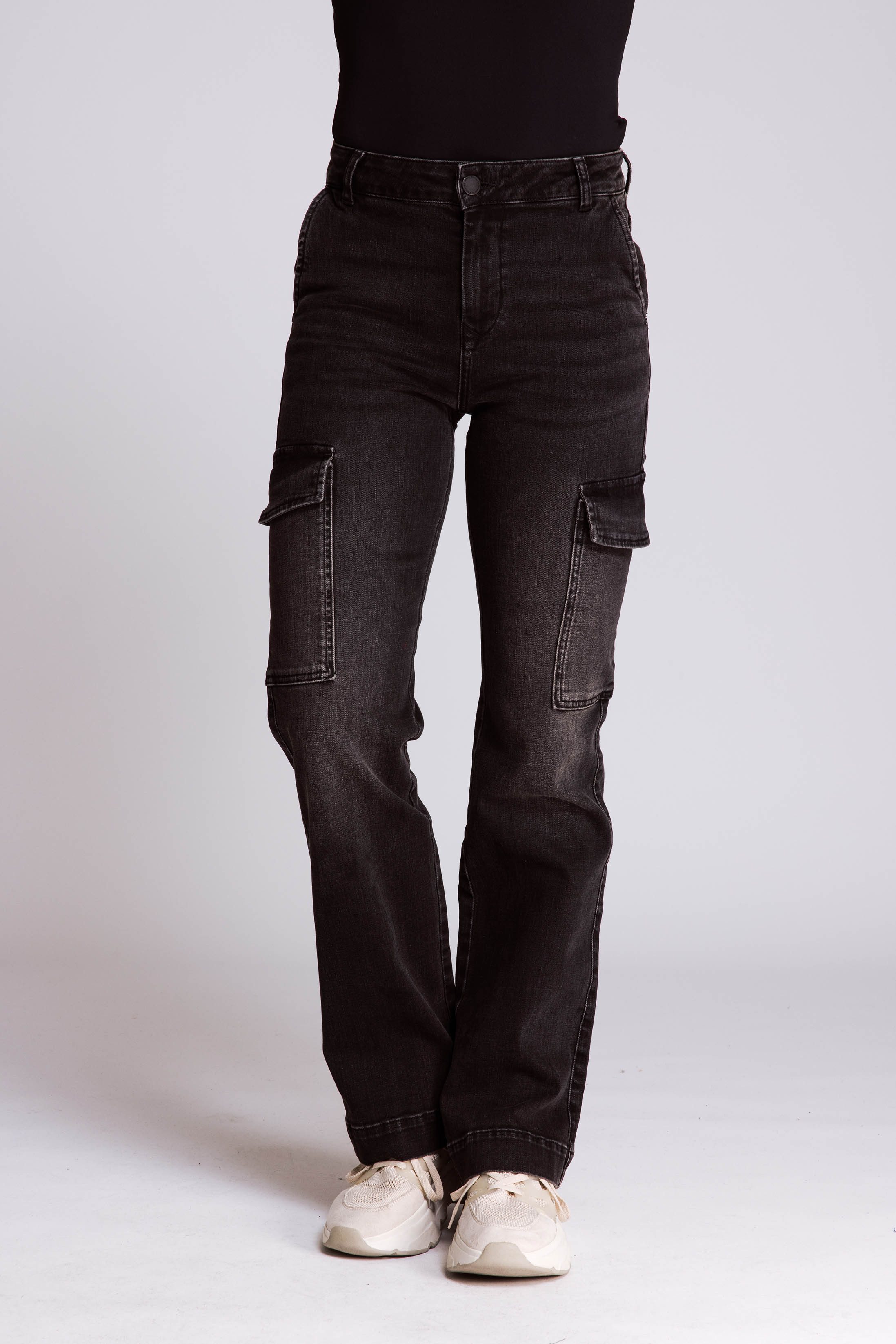 High-waist-Jeans ZHROA CARGO