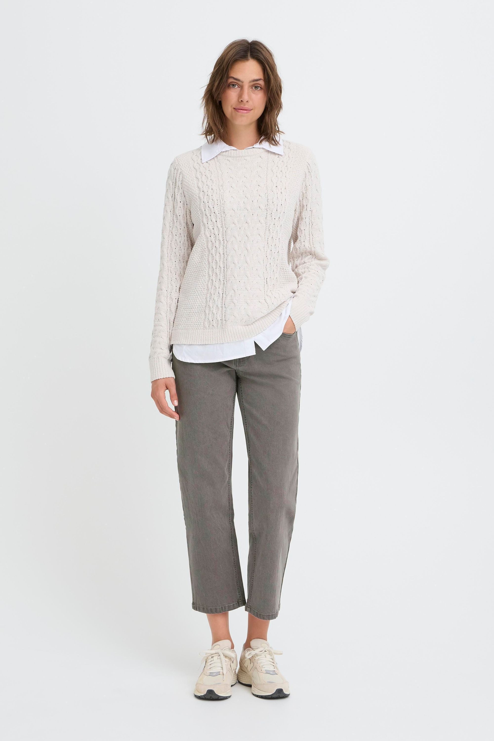 OXMO Mom-Jeans OXHelle Jeanshose im kurzen Schnitt