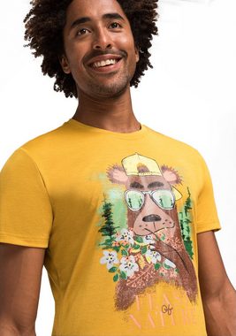 Maier Sports T-Shirt Tistam S/S M Herren Kurzarmshirt mit Print für Wandern und Freizeit