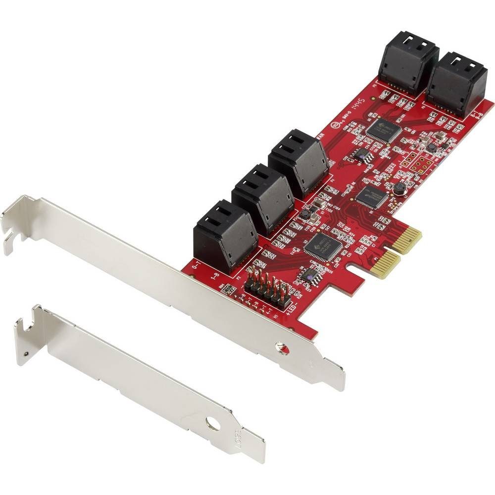 10 Port SATA III PCI Express Karte Modulkarte