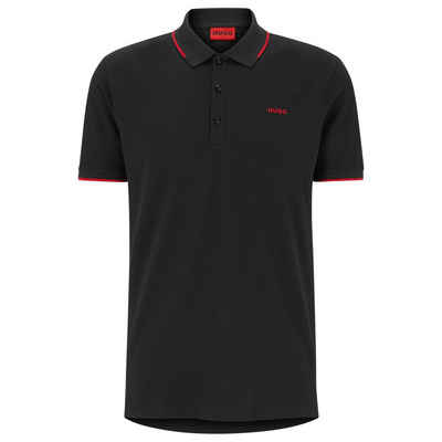 HUGO Poloshirt Herren Poloshirt - DINOSO222, Pique, Knopfleiste