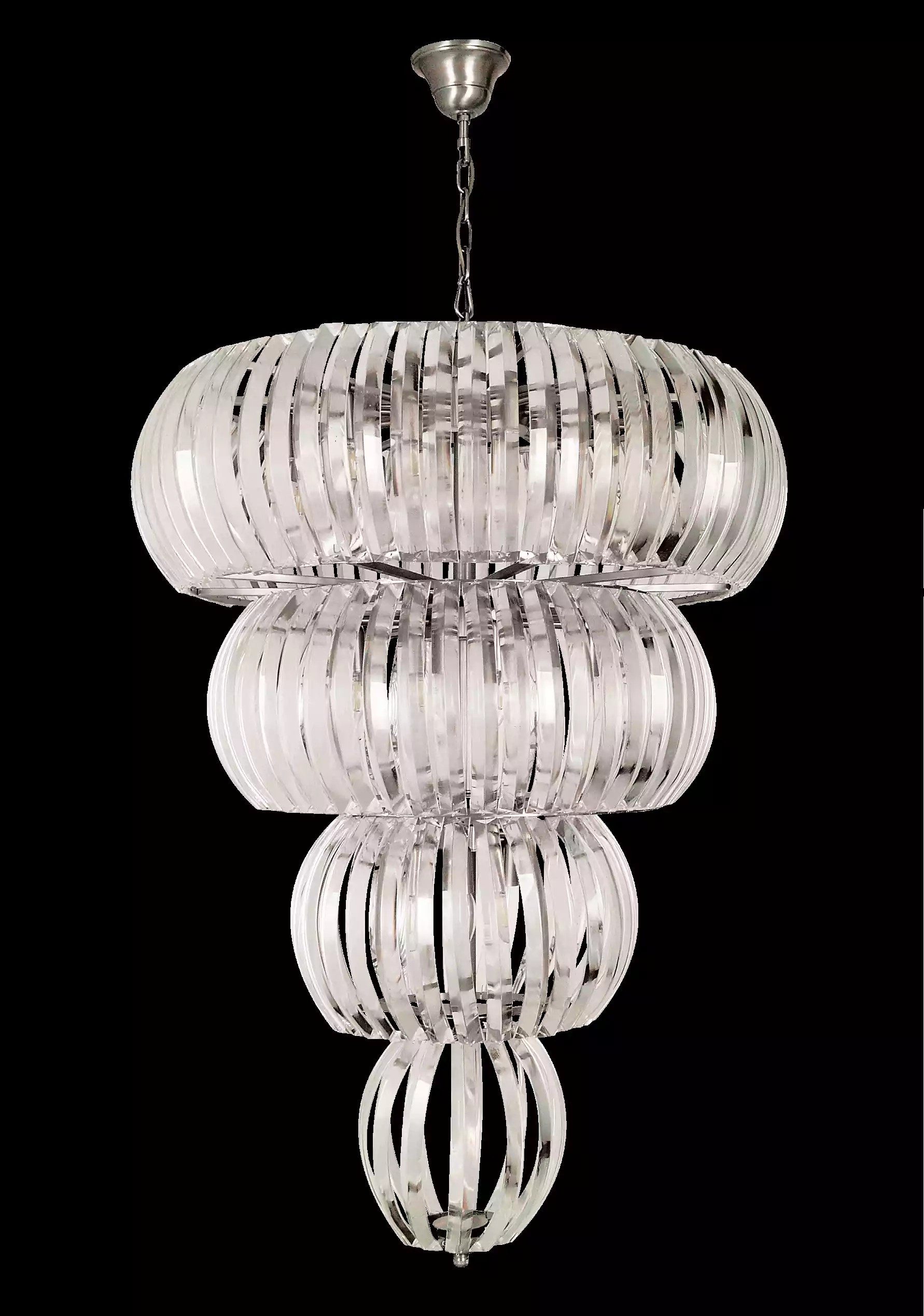 JVmoebel Hängeleuchte Luxus Kronleuchter aus Kristall für stilvolle Beleuchtung, Leuchtmittel wechselbar, Made in Europa