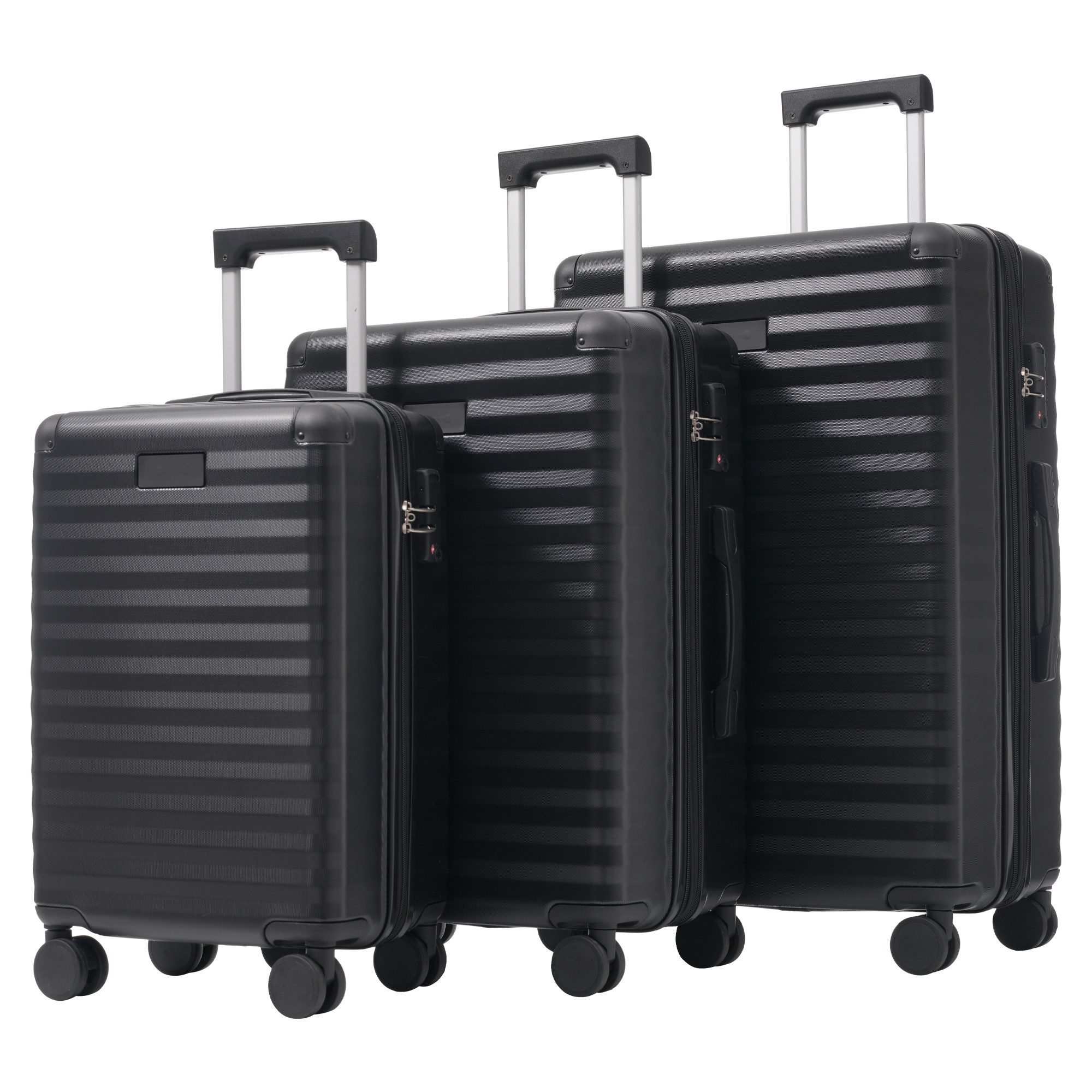 Flieks Trolleyset, 4 Rollen, (ABS-Material, TSA-Schloss, günstig online kaufen
