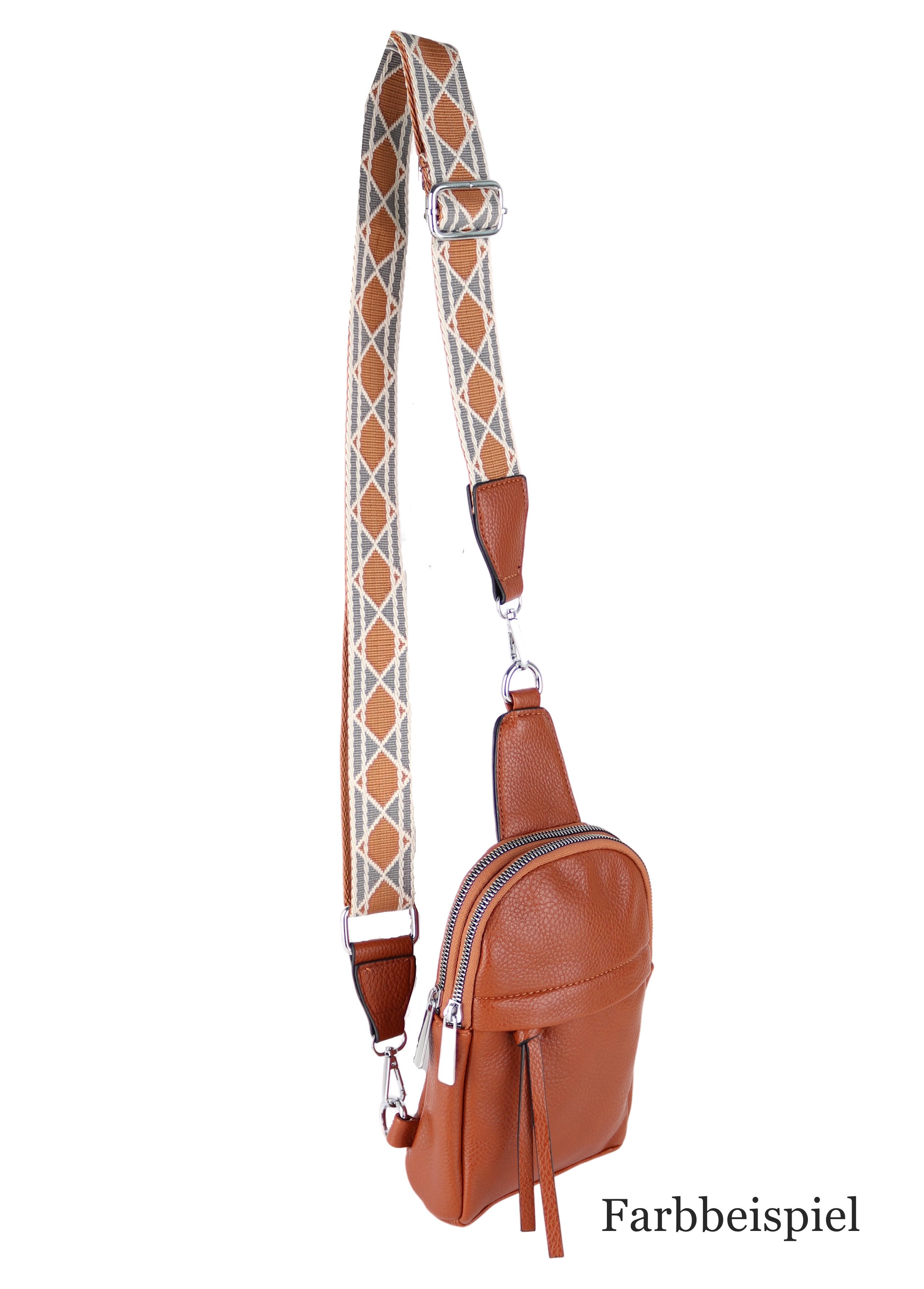 MIRROSI Umhängetasche Sling Bag,Brusttasche, Crossbody 15x22x5cm (für Ausflüge, Reisen, Wanderungen, und Partys), auch für die Verwendung als Rucksack oder Dayp – Bild 5 von 5