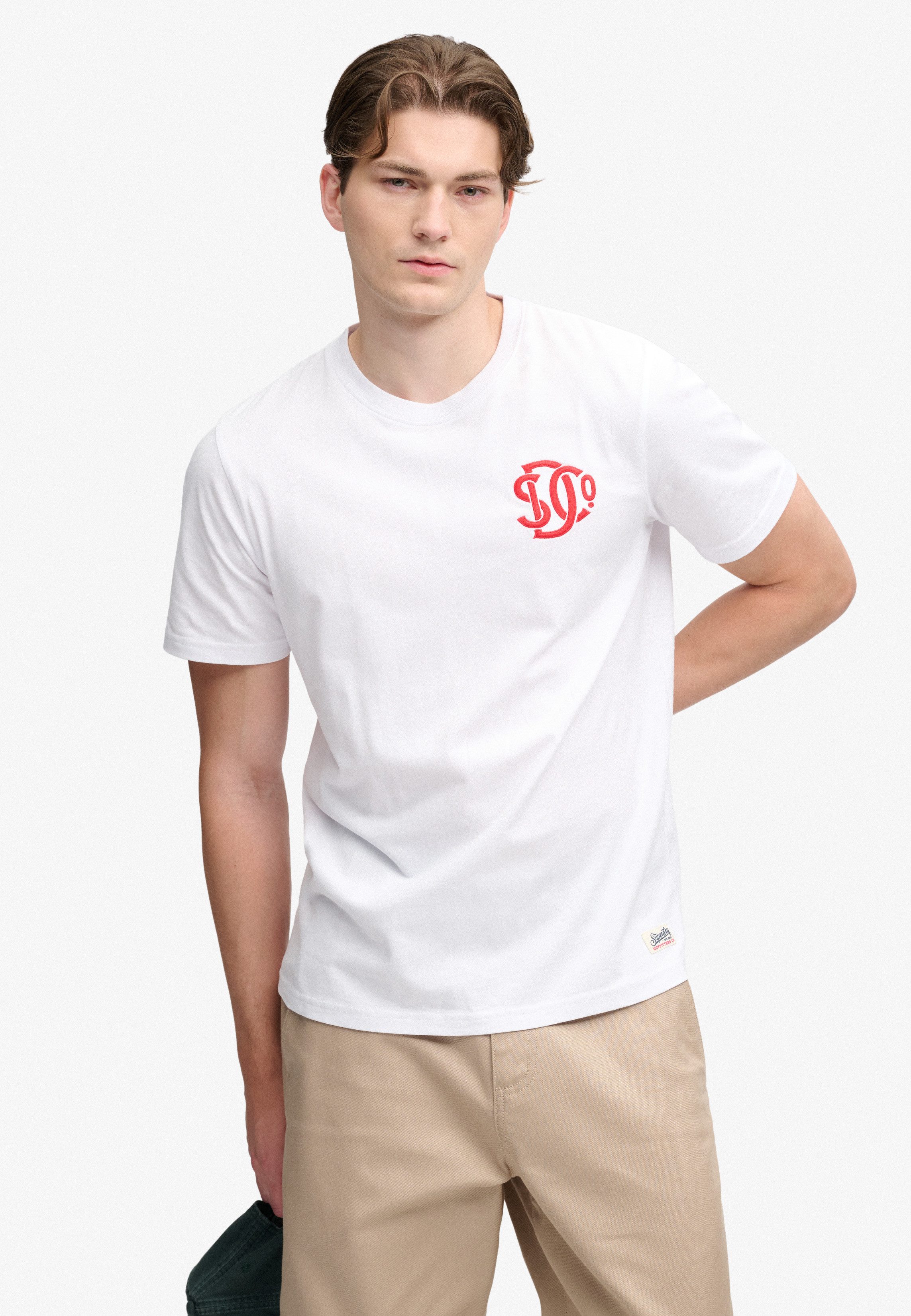 Superdry Rundhalsshirt Sd&co Neon Relaxed Tee Baumwolle, regular fit