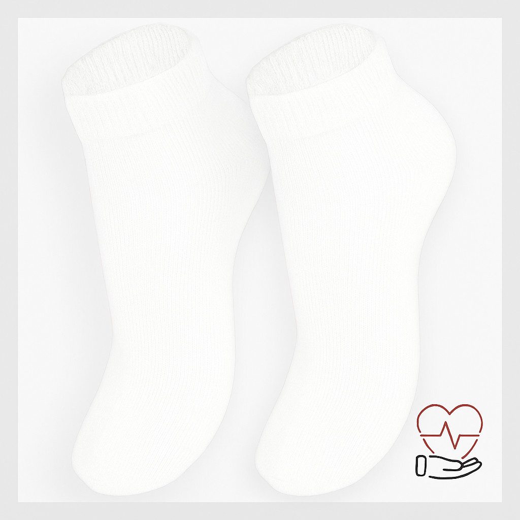 Sockswear Diabetikersocken Sneaker Kurzschaft oder Normalschaft Socken (3 Paar) extrem dehnfähiger Bund dicke Qualität kreislauffreundlich