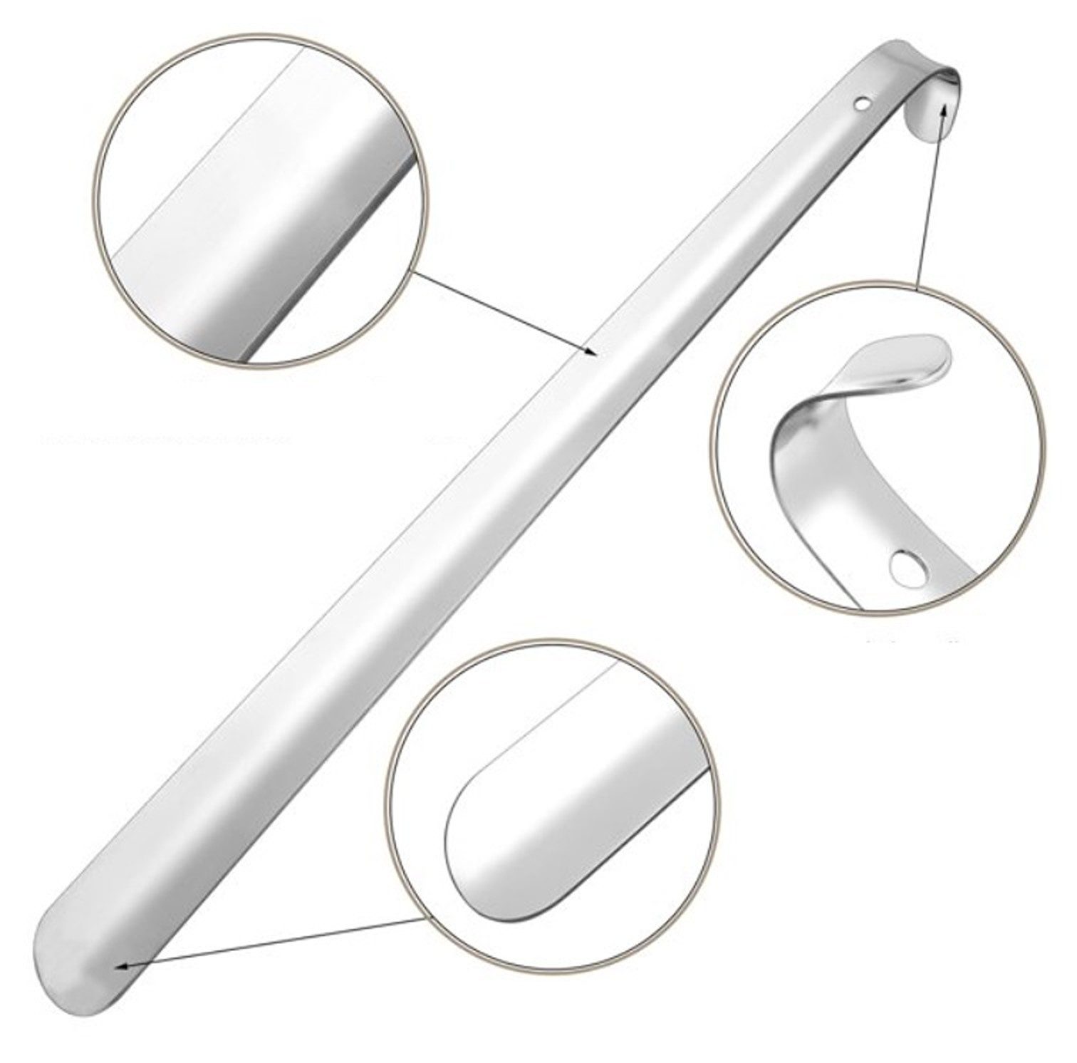BAYLI Schuhlöffel 42cm Schuhlöffel aus Edelstahl, Schuhanzieher, Schuhanziehhilfe aus – Bild 2 von 5