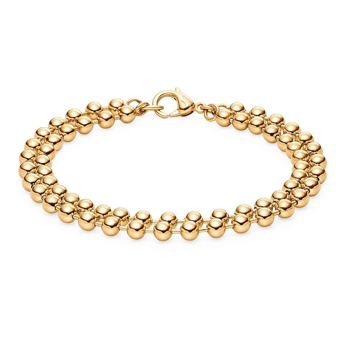 Boccia Armband 03066-0219, für Damen Titan Goldfarben