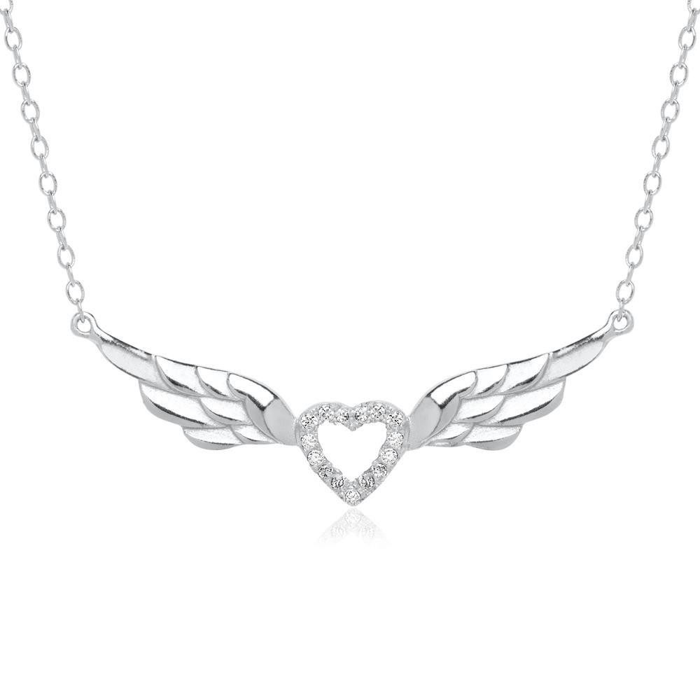 Unique Kettenanhänger Kette geflügelte...