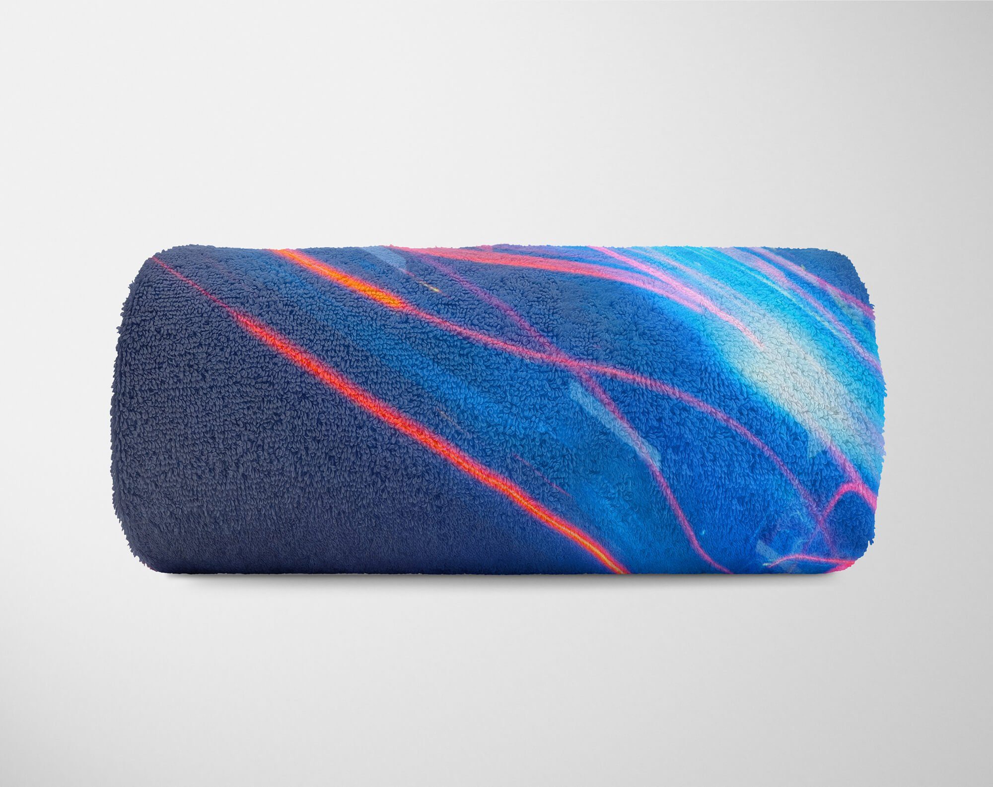 Baumwolle-Polyester-Mix Lic, mit Handtücher (1-St), Strandhandtuch Handtuch Handtuch Saunatuch Art Momentaufnahme Sinus Fotomotiv Kuscheldecke