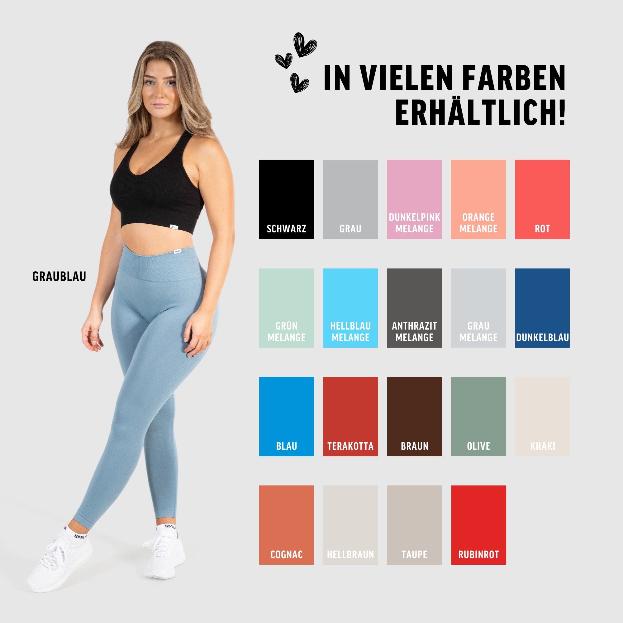 Smilodox Leggings Amaze Scrunch Pro, High Waist Booty Scrunch Yoga & Fitnesshose Shaped Fit Squatproof Push Up Trainingshose Gym Alltag Figurformend – Bild 4 von 5