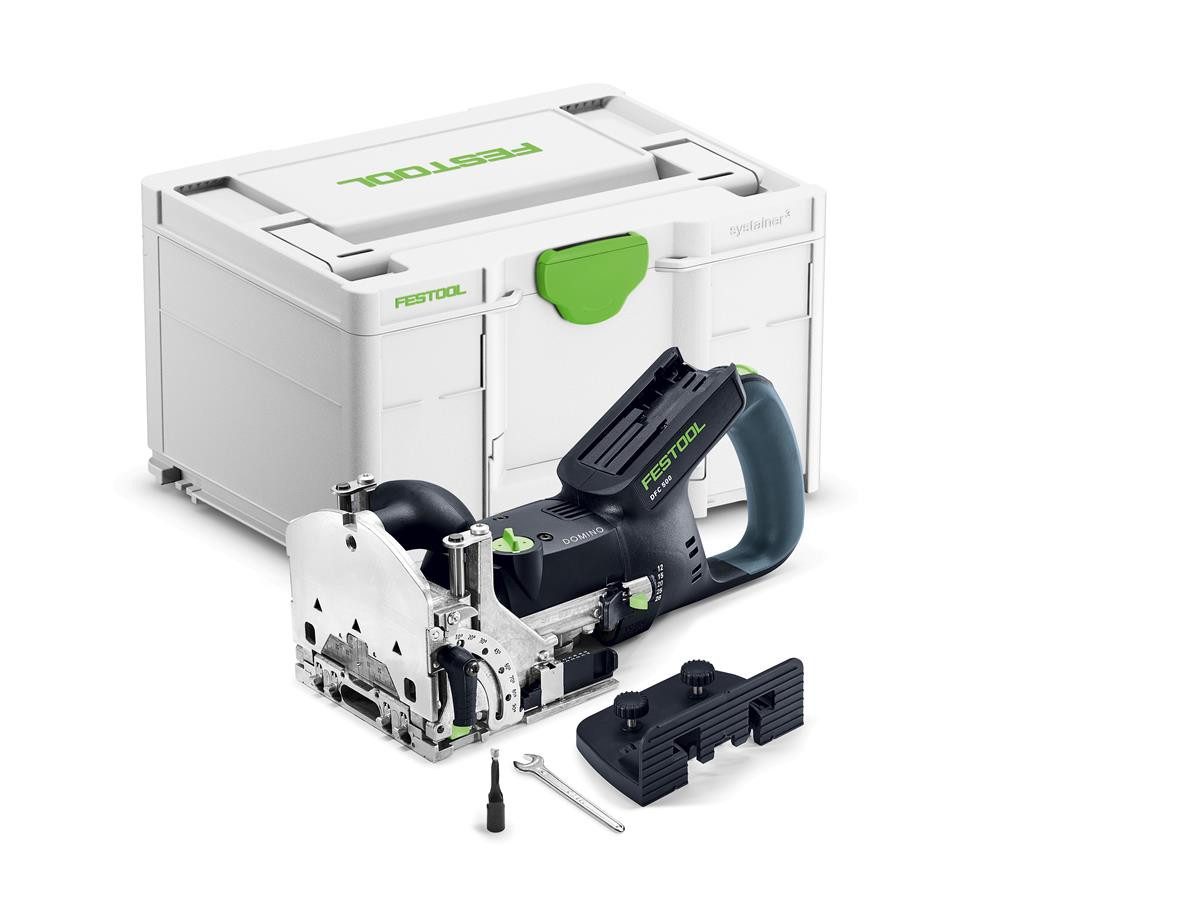 FESTOOL Fräse Akku-Dübelfräse Domino DFC 500 E-Basic, 18 in V, Pendelfräsprinzip, ergonomischer Handgriff, mobile 18-V-Ausführung