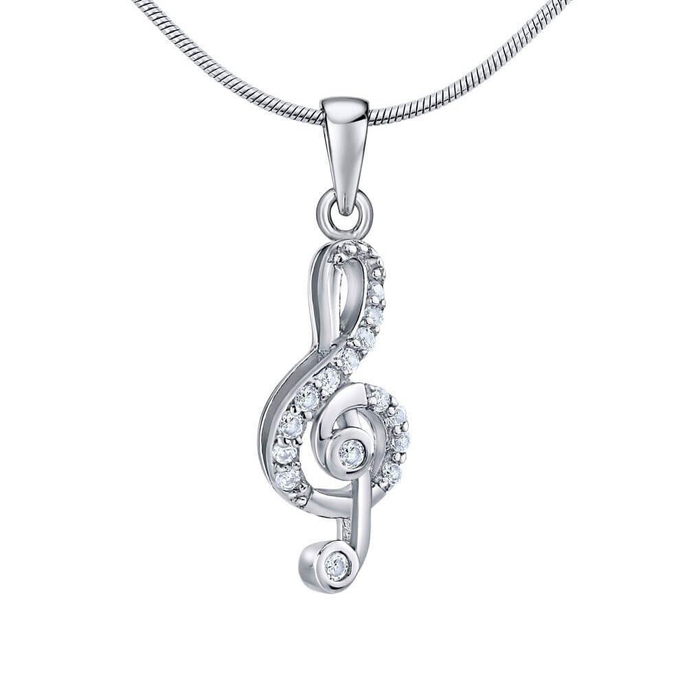 Silvego Anhänger Playful silver pendant treble clef