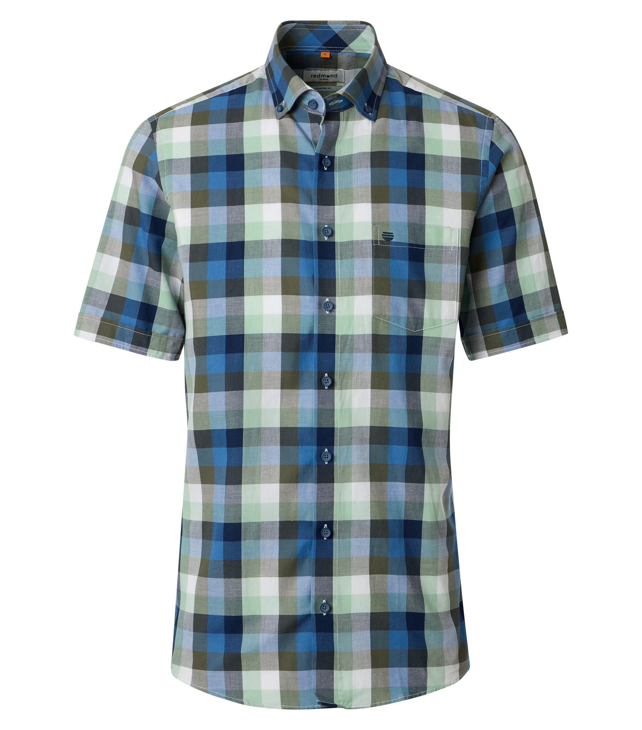 Redmond Kurzarmhemd kariert Comfort Fit