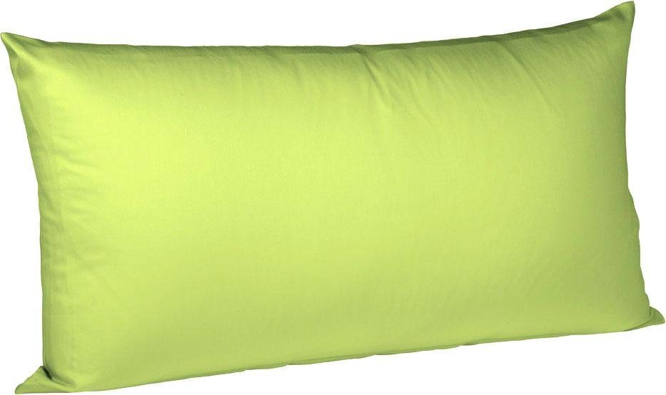 fleuresse Kissenbezug Colours Mako Satin, 100% Baumwolle, mit Reißverschluss, (2 Stück), Mako Satin, glänzend, glatt, Premium Qualität