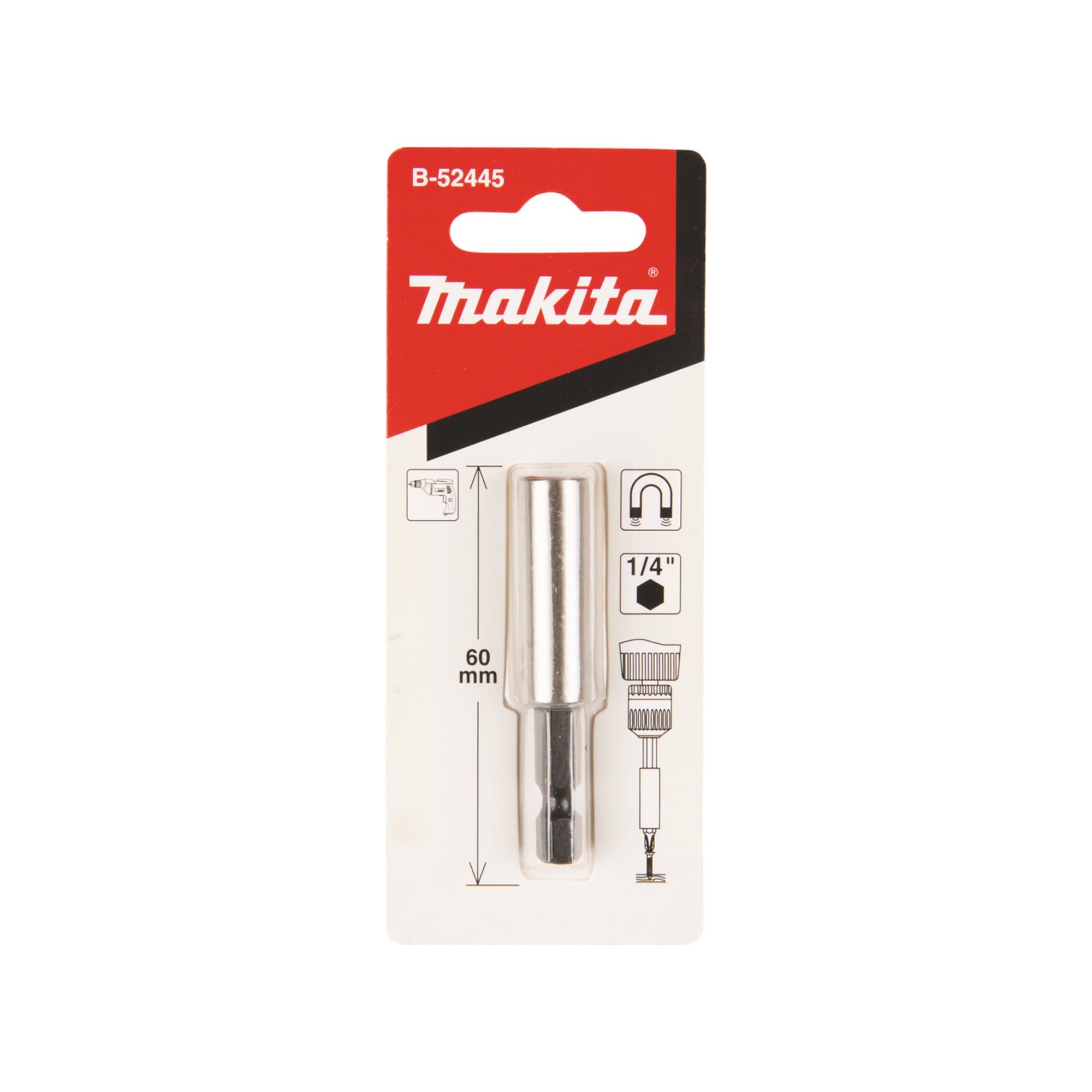 Makita Bithalter Makita Bithalter Mag. 1/4 Zoll 60 mm B-52445