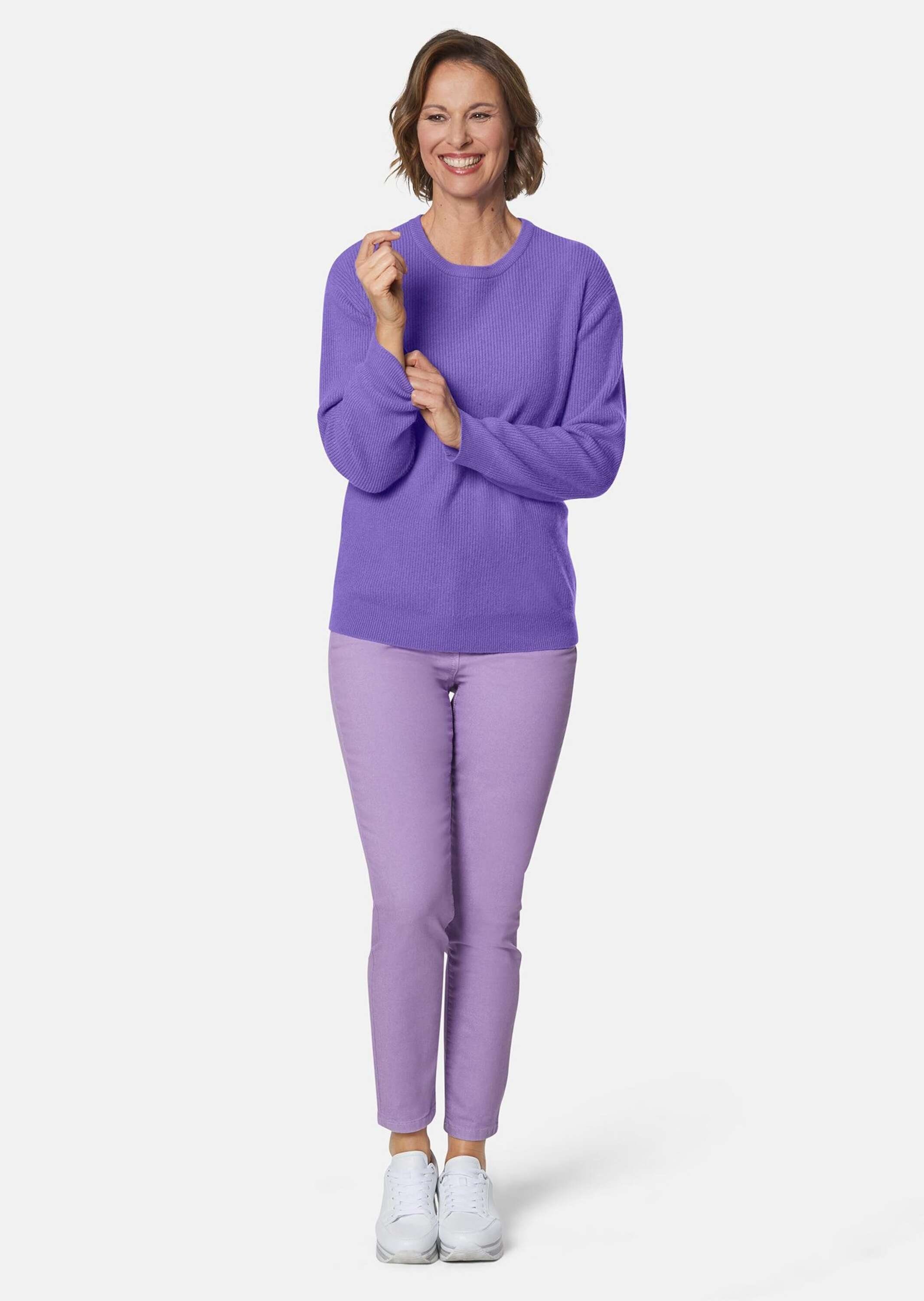 GOLDNER Strickpullover Kurzgröße: Kaschmirpullover mit Rundhals günstig online kaufen