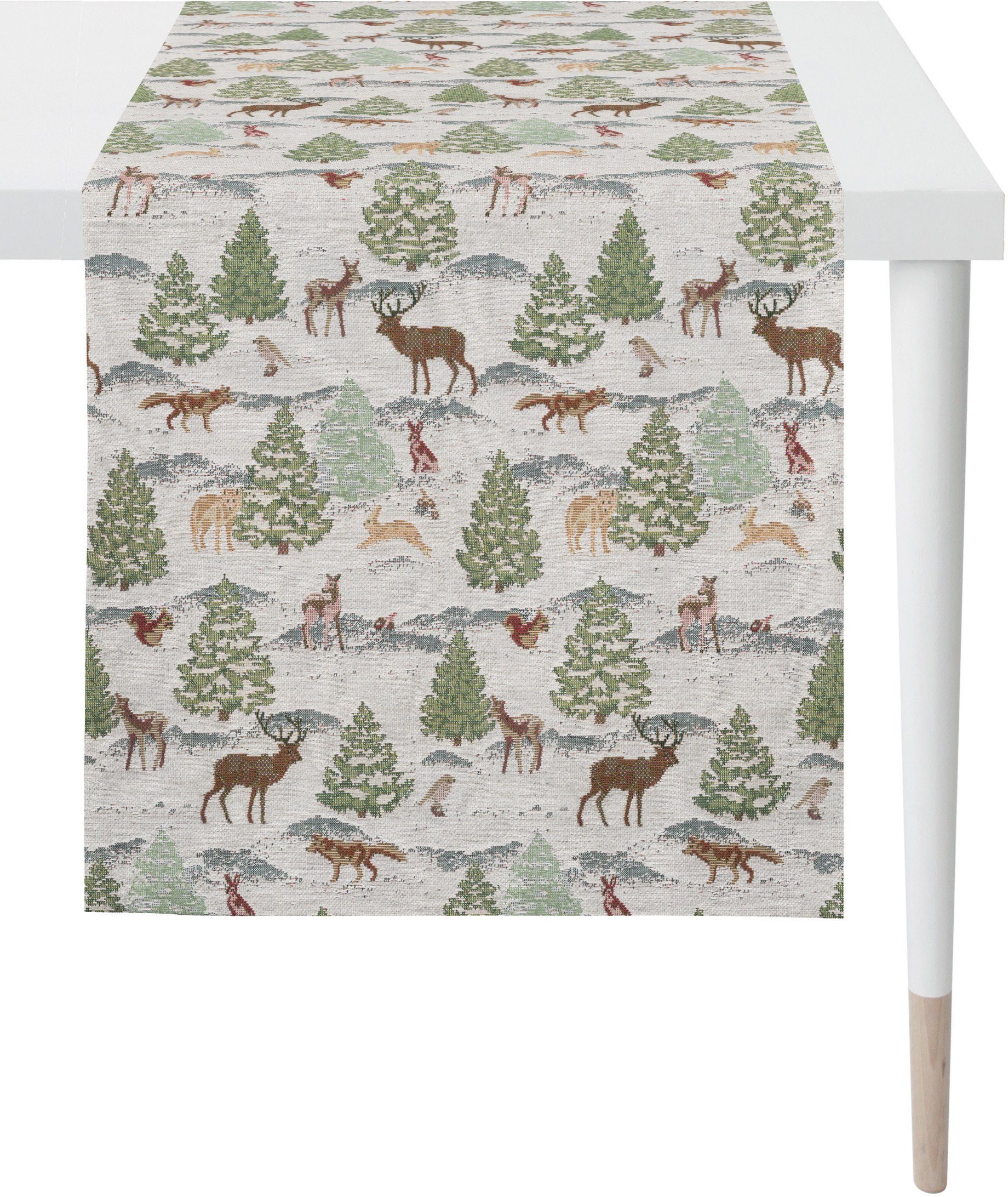 APELT Tischläufer 9536 WINTERWELT, Weihnachtsdeko, Weihnachten (1-tlg), Gob günstig online kaufen