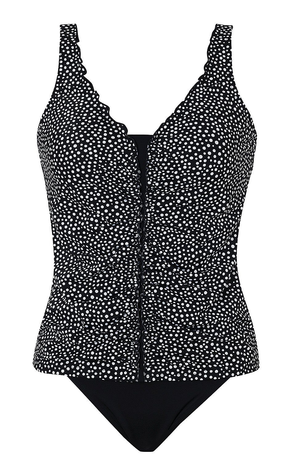 Sunflair Tankini Tupfen-Design (Set) mit Softcups, mittig figurschmeichelnd gerafft, hoher Rücken
