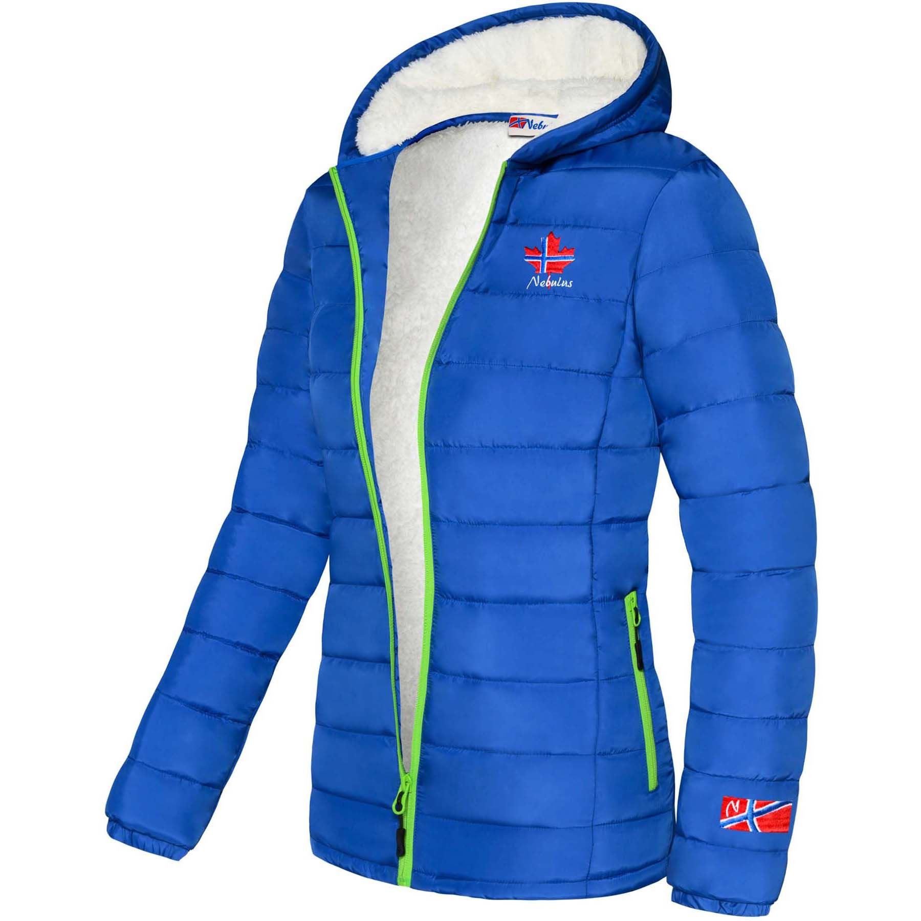 Nebulus Winterjacke GLOWFUR, P4838 - Damen, kobaltblau, M/38
