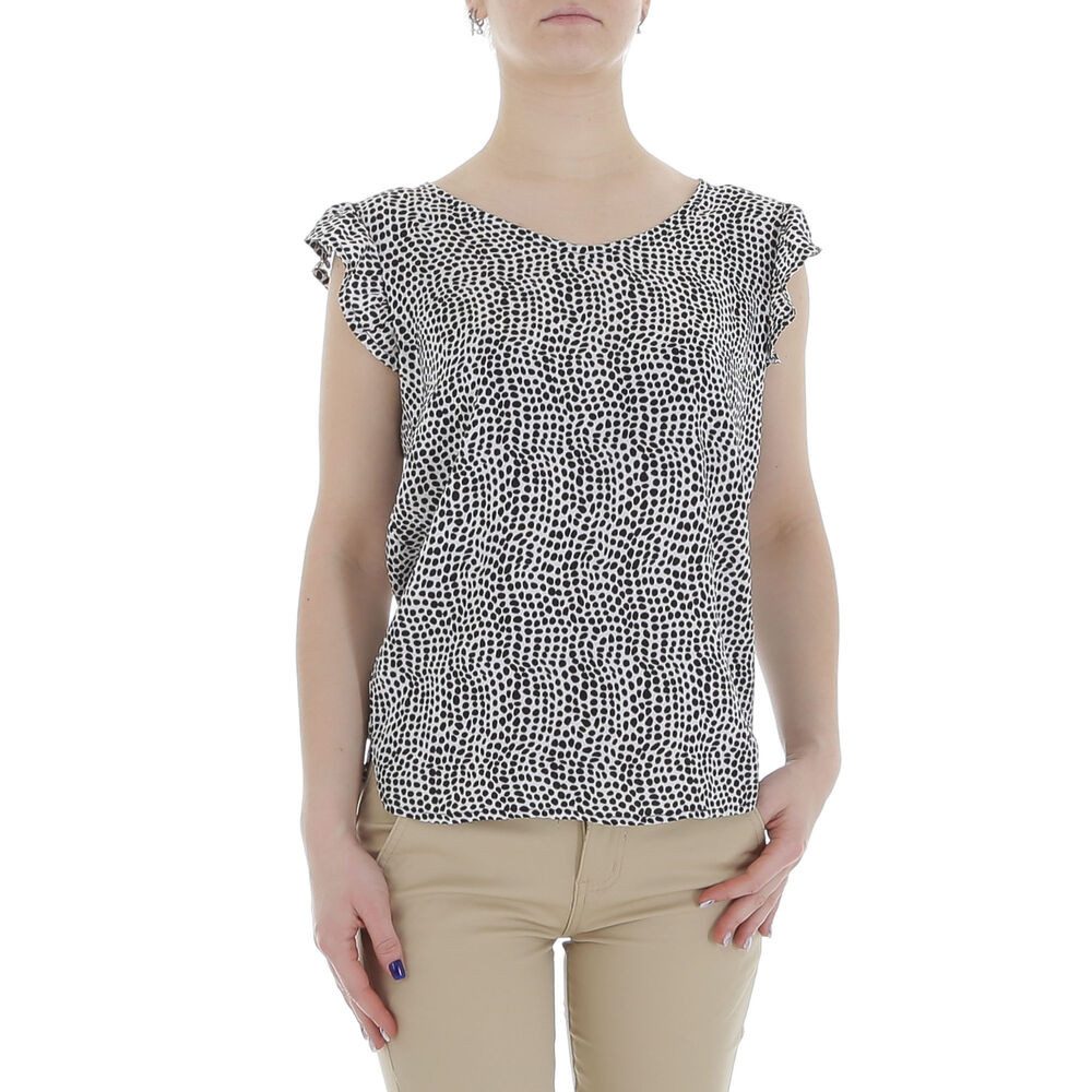 Ital-Design Kurzarmbluse Damen Elegant (85987260) Rüschen günstig online kaufen