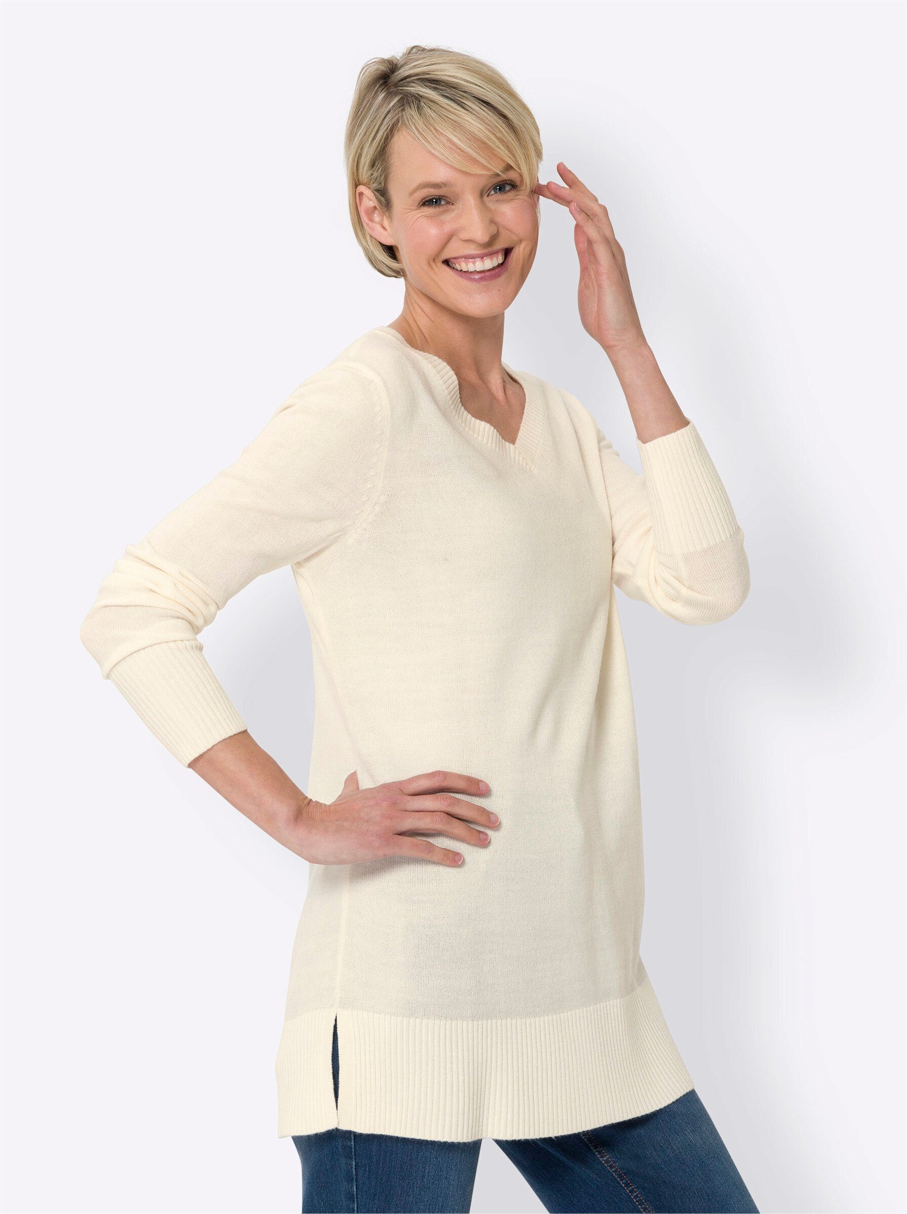 Strickpullover Longpullover