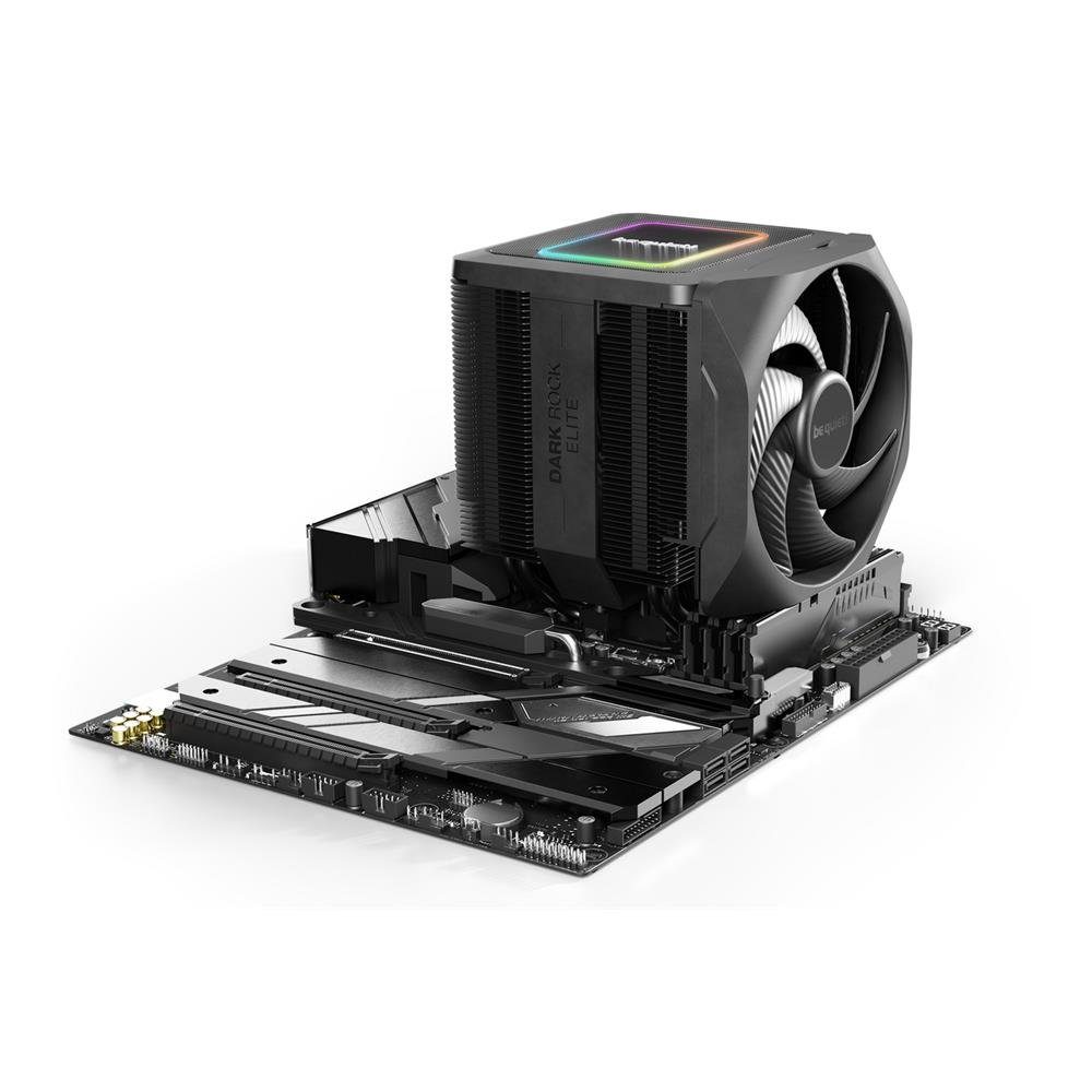 be quiet! CPU Kühler Dark Rock Elite, 135mm PWM Lüfter, Heatpipes, Frontlüfter, ARGB LED, Speed Switch BK037 – Bild 4 von 5