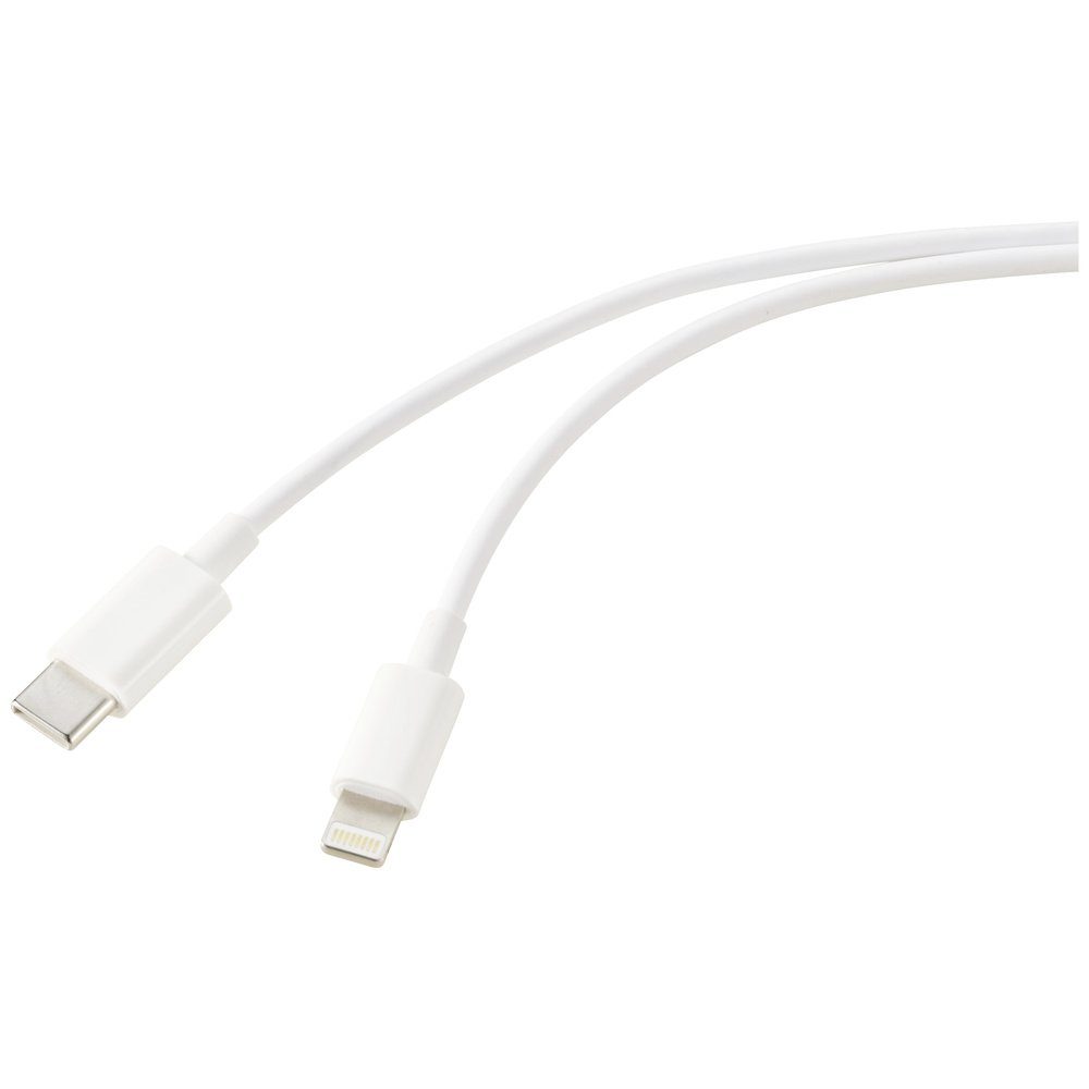 Renkforce USB-Kabel USB 2.0 USB-C® Stecker, Apple Lightning Stecker 3. USB-Kabel