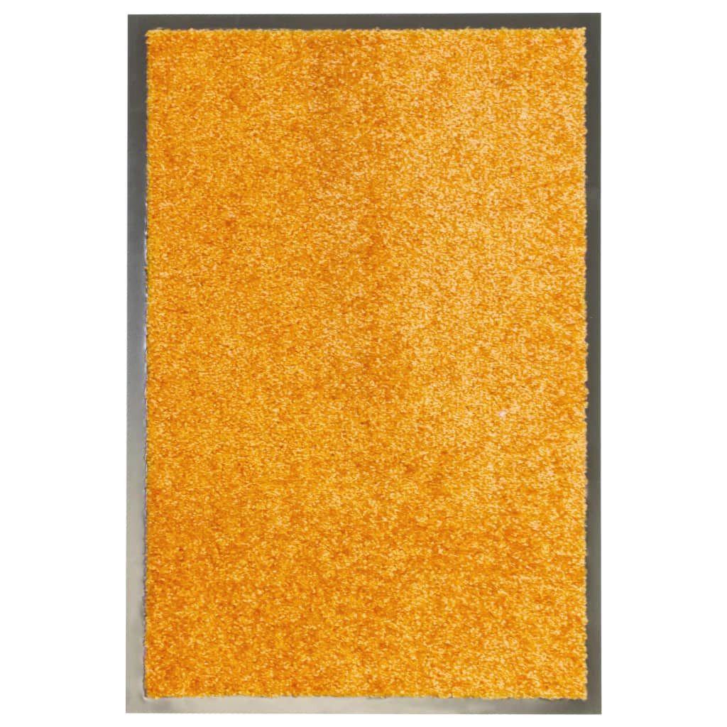 vidaXL Fußmatte Fußmatte Waschbar Orange 40x60 cm, Rechteckig, Höhe: 0.9 mm