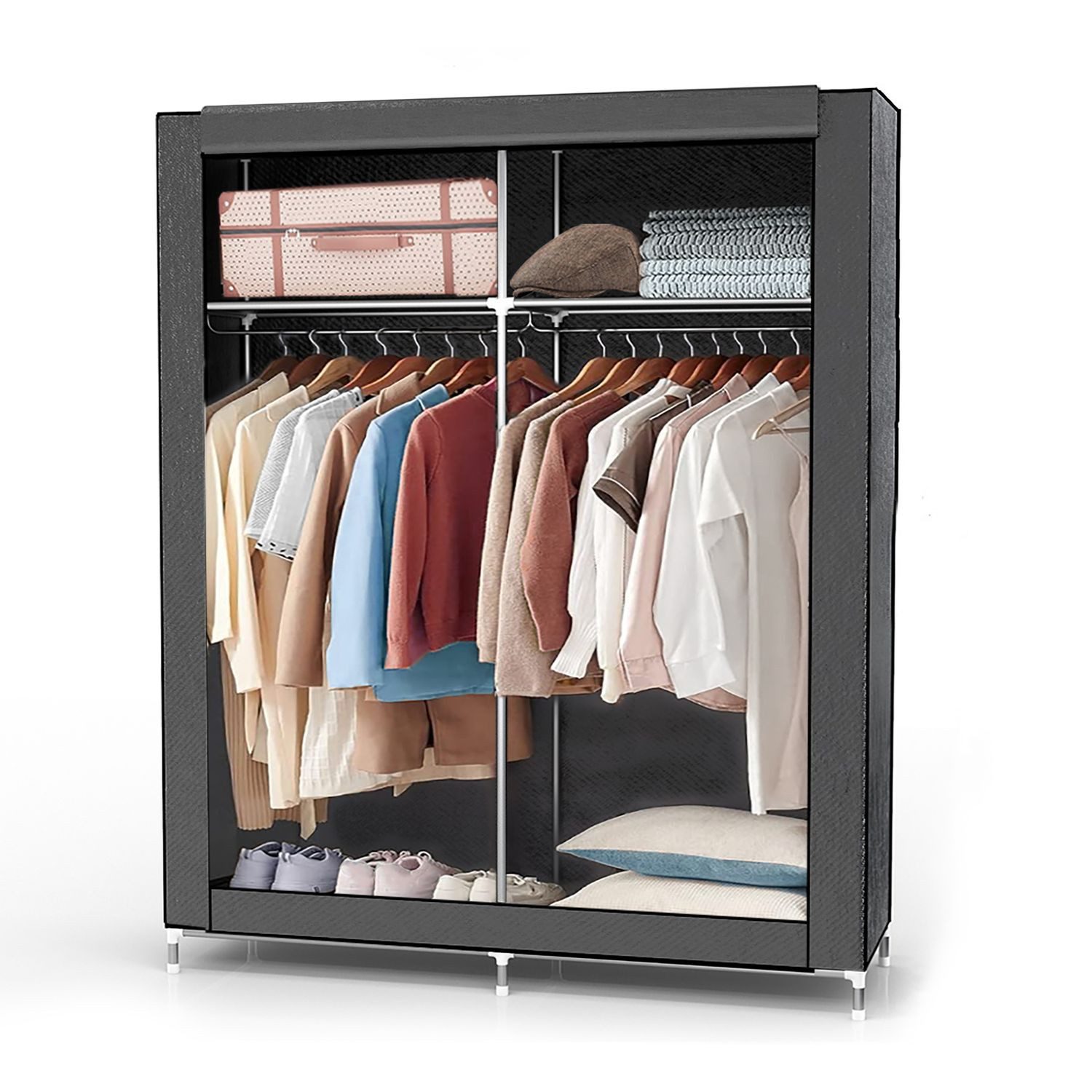 Intirilife Kleiderschrank (Stoffschrank, 1-St) Faltschrank 170x108x45 günstig online kaufen