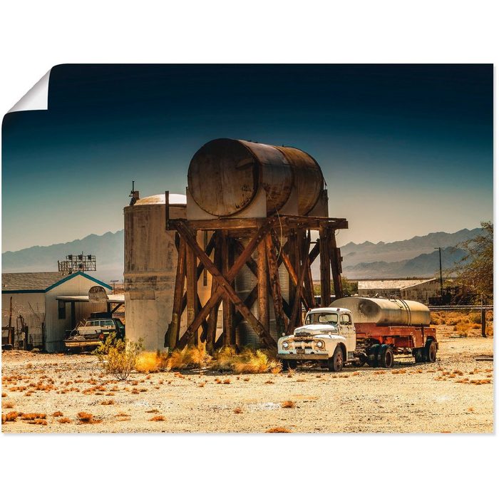 Artland Wandbild Route 66 Kalifornien Amerika Amerika (1 St) als Alubild Leinwandbild Wandaufkleber oder Poster in versch. Größen