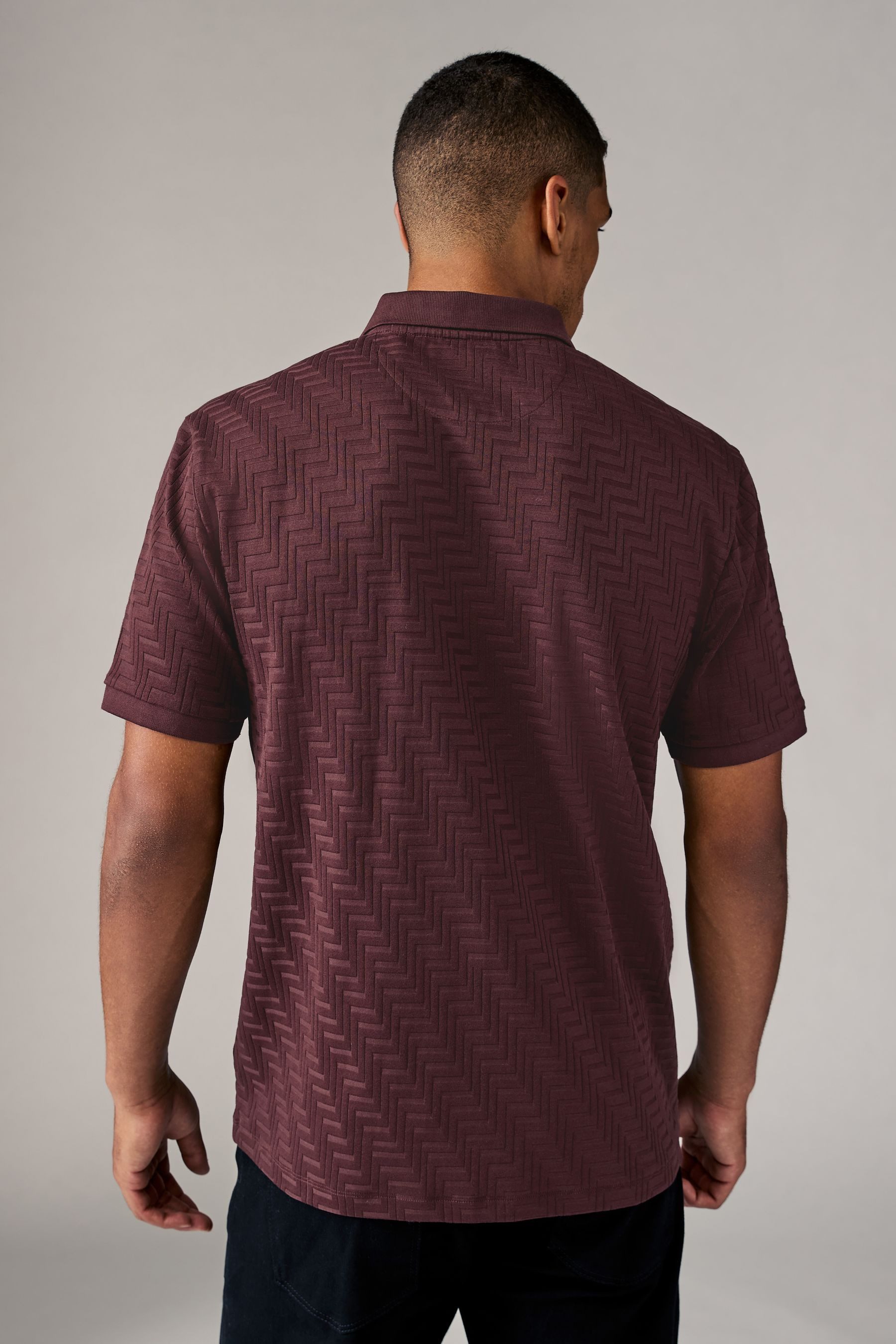 Next Poloshirt Strukturiertes Polo-Shirt (1-tlg) günstig online kaufen
