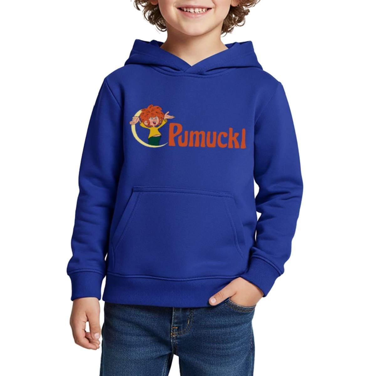 Hoodie Pumuckl Mit Frecher Pose Und Logo Schriftzug Kinder Premium Hoodie