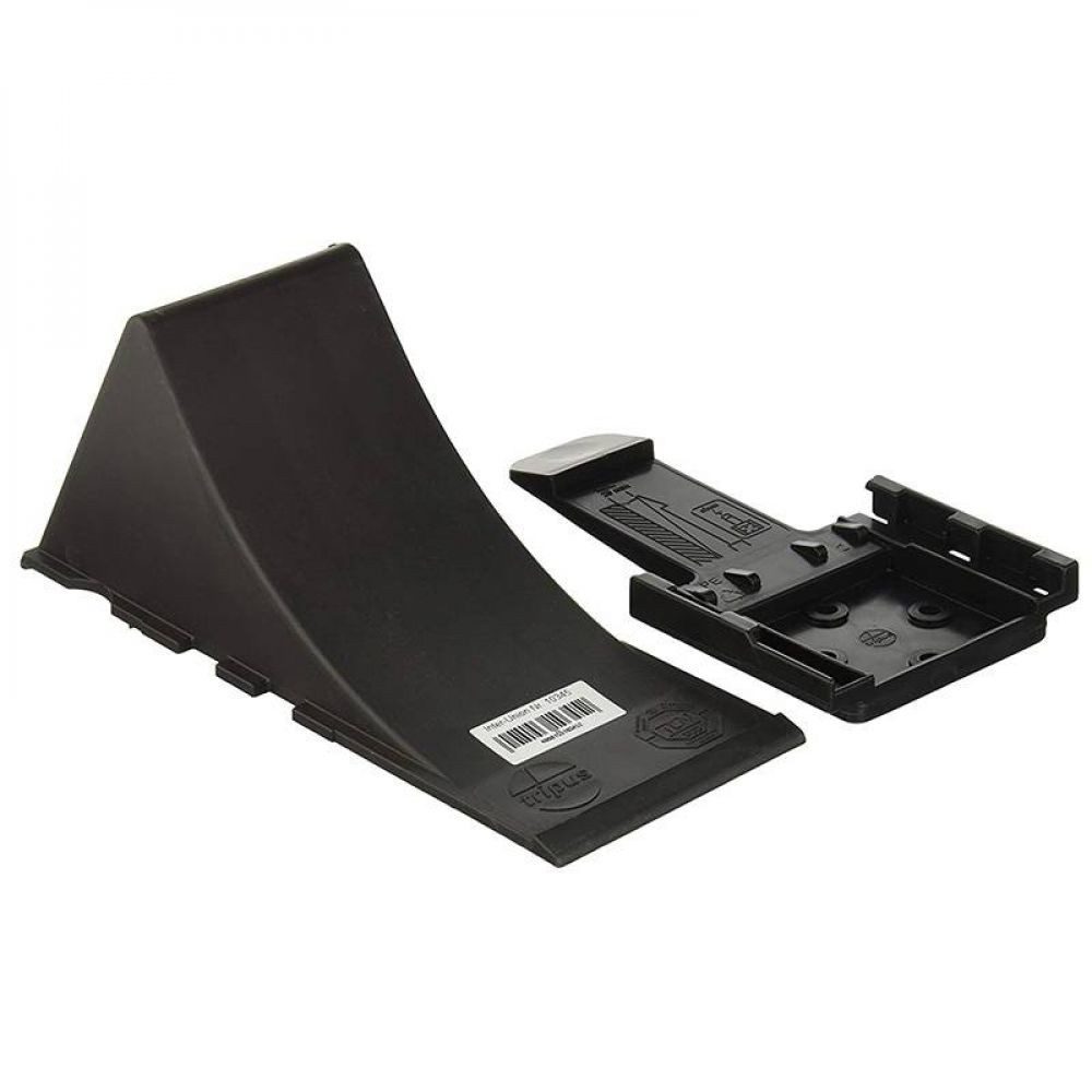 UNITEC Anhänger-Stützrad UNITEC Unterlegkeil Set inkl. Halter für Anhänger, Kunststoff schwar