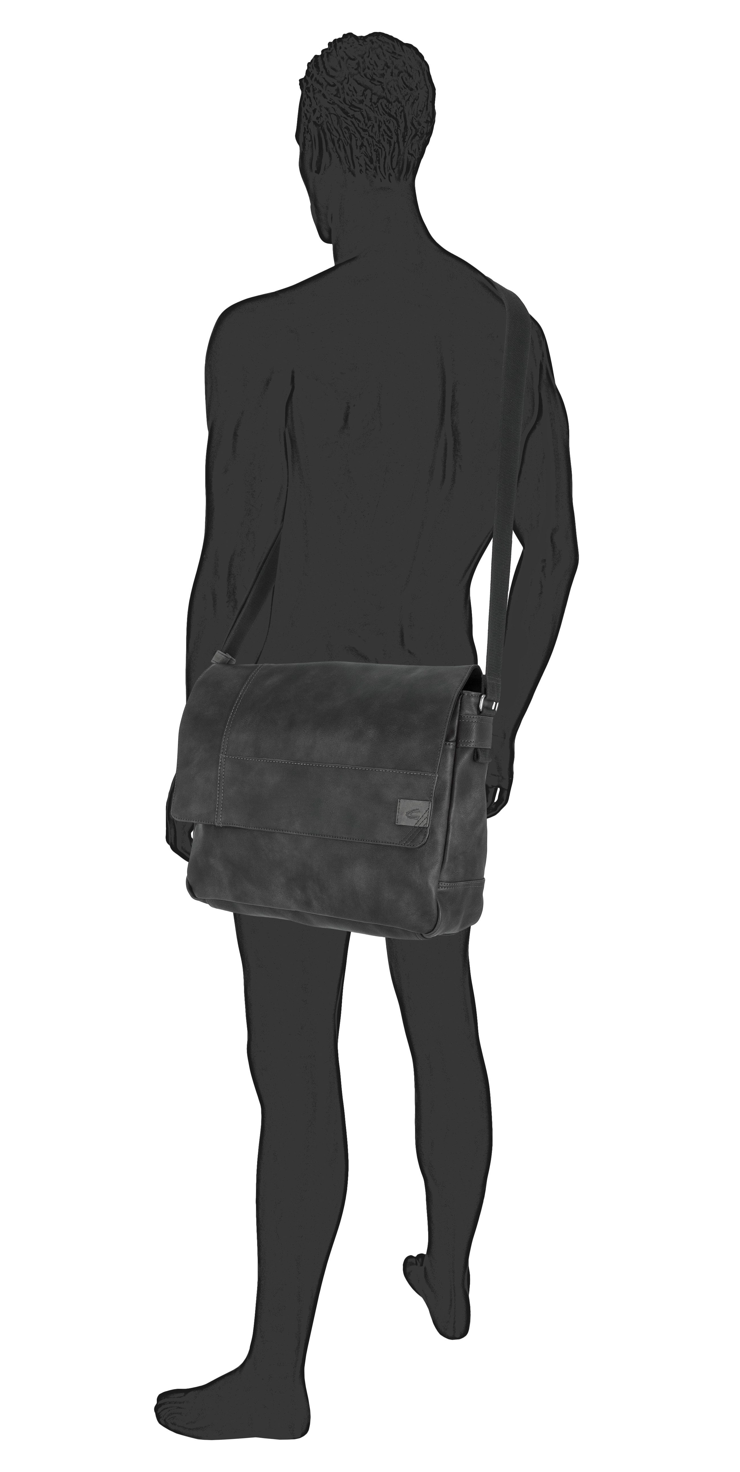 camel active Messenger Bag Laos, funktionaler Begleiter mit sportlichen Details ideal für den Alltag