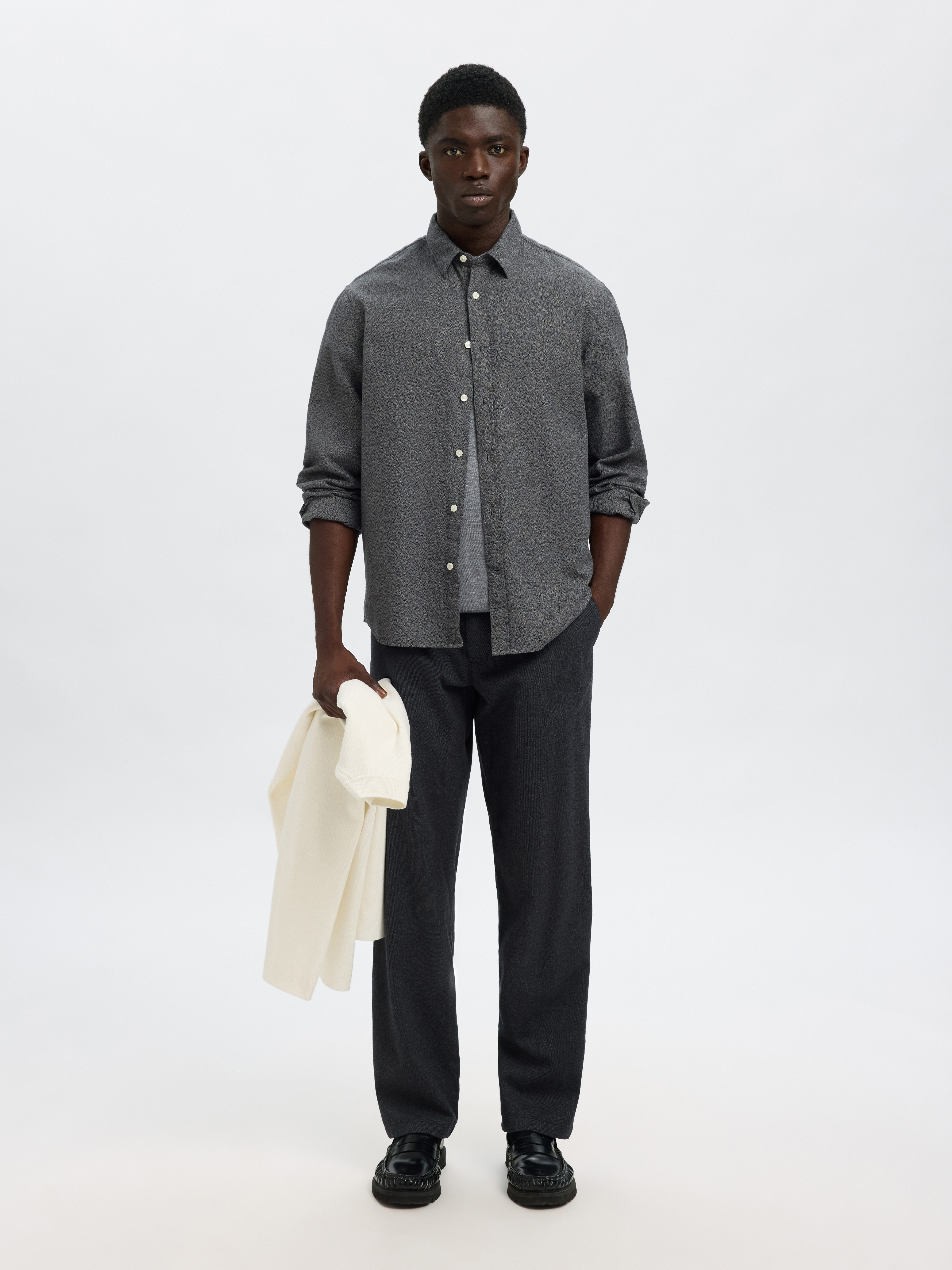 Selected Langarmhemd SLHREGNOAH BRUSHED TWIST SHIRT LS NOOS