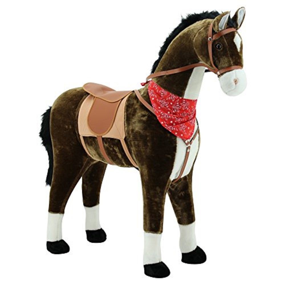 Sweety-Toys Stehpferd Sweety Toys 5048 Stehpferd "Chocolate" ca.105cm bis 80 kg