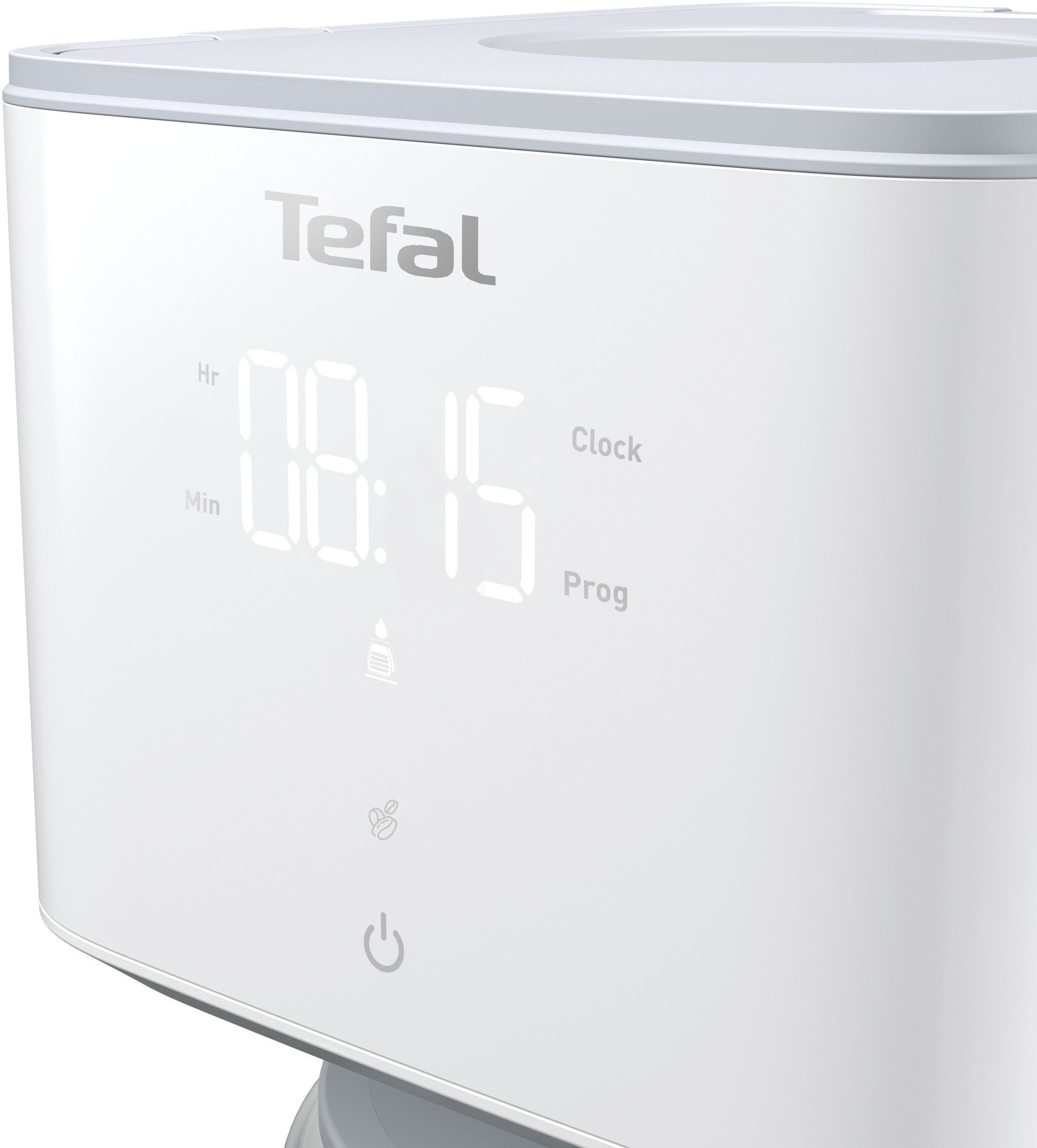 Tefal Kapazität 15 1,25l CM6931 Sense, Glaskanne - Digital-Anzeige, Deckel, mit Kaffeekanne, 10 Tassen für Filterkaffeemaschine