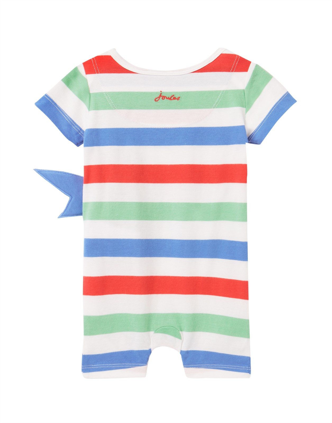 Tom Joule Strampler Tom Joule Baby Spieler / Bodysuit Patch Hai Streifen mehrfarbig