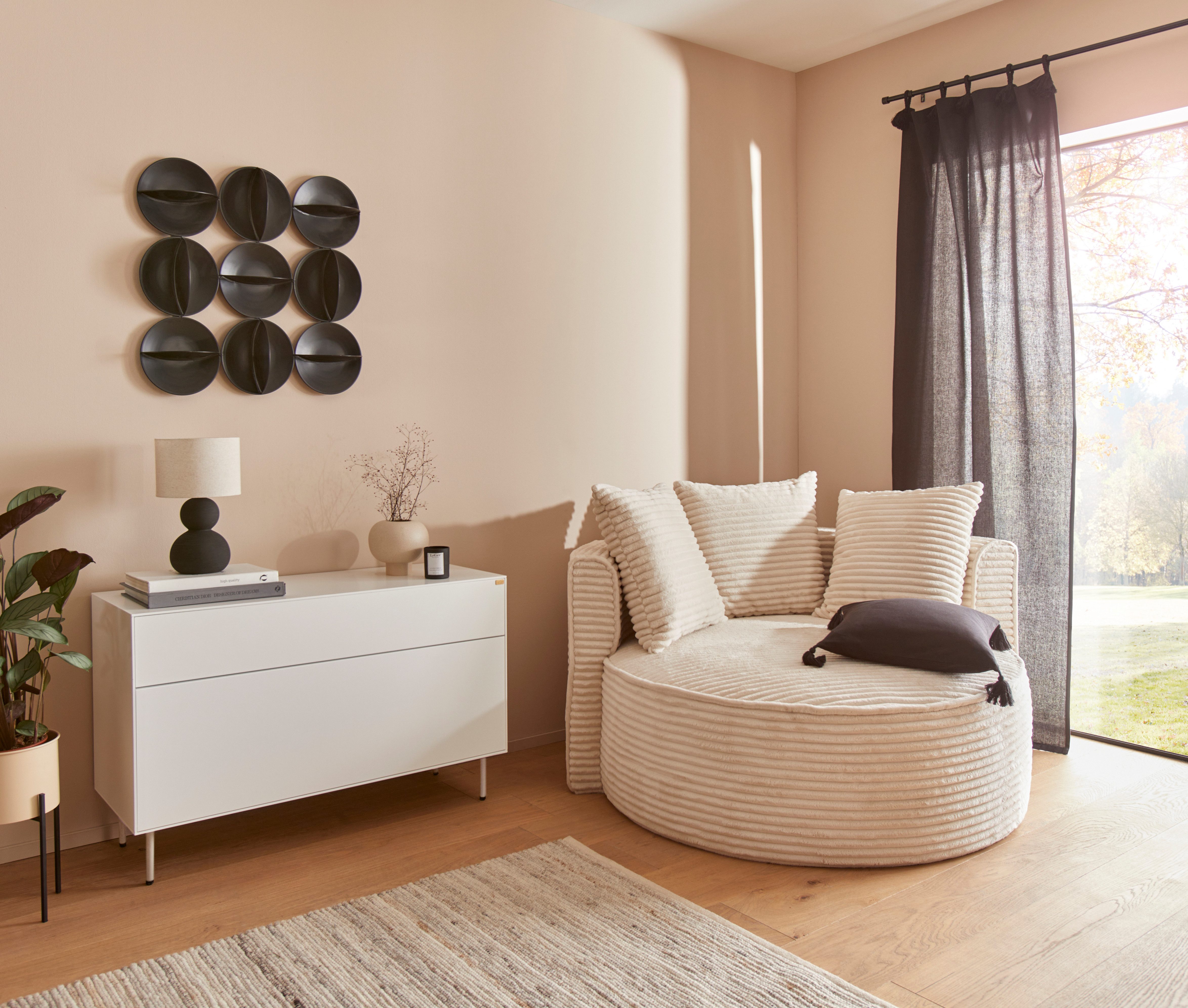 LeGer Home by Lena Gercke Gardine Leger (1 St), Schlaufen, blickdicht, Baum günstig online kaufen