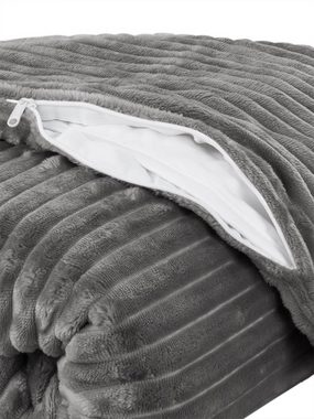 Bettwäsche Bettdeckenbezug aus Streifen-Flanell Tigre, Aspero, Flanell, aus extra weichem Teddy-Fleece
