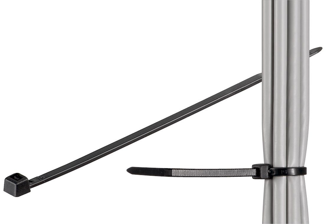 Goobay Kabelbinder goobay Kabelschelle wetterfester Nylon schwarz 300 mm; 3,5 mm (Bulk)