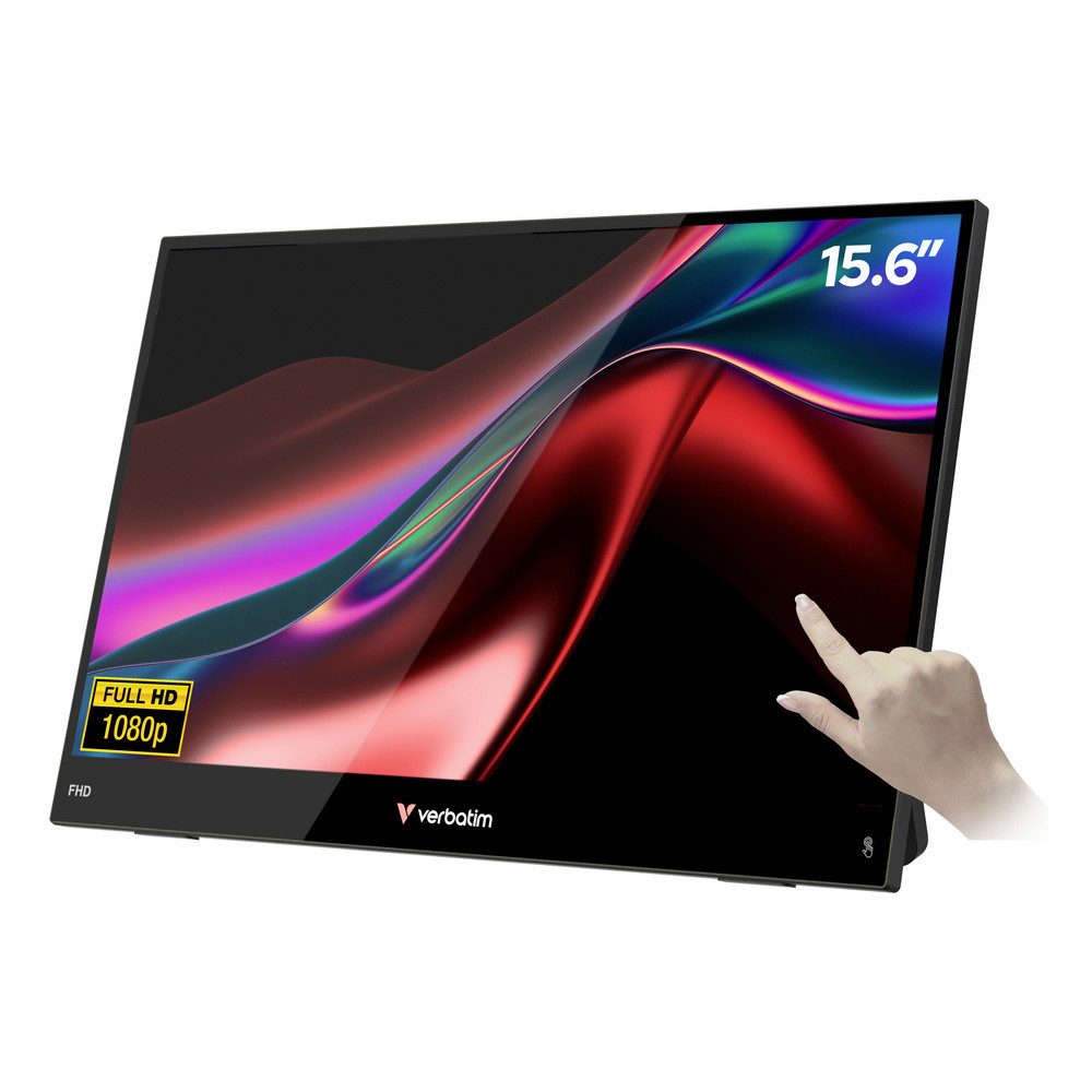 Verbatim Verbatim LIGHT Touchscreen-Monitor EEK A (A - G) 39.6 cm (15.6 Zoll) LED-Monitor