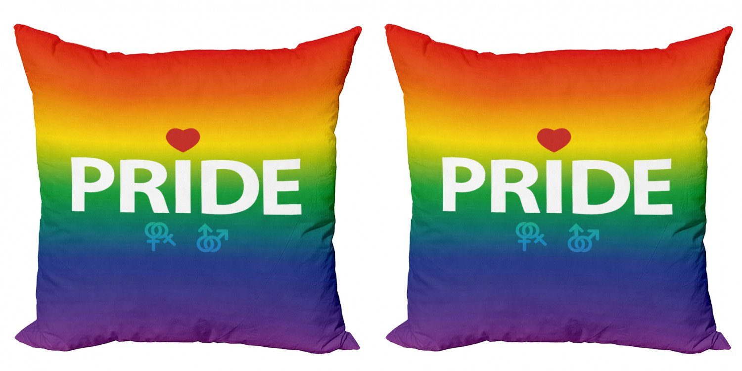 Kissenbezüge Modern Accent Geschlecht Digitaldruck, vibrant Pride Doppelseitiger (2 Stück), Abakuhaus