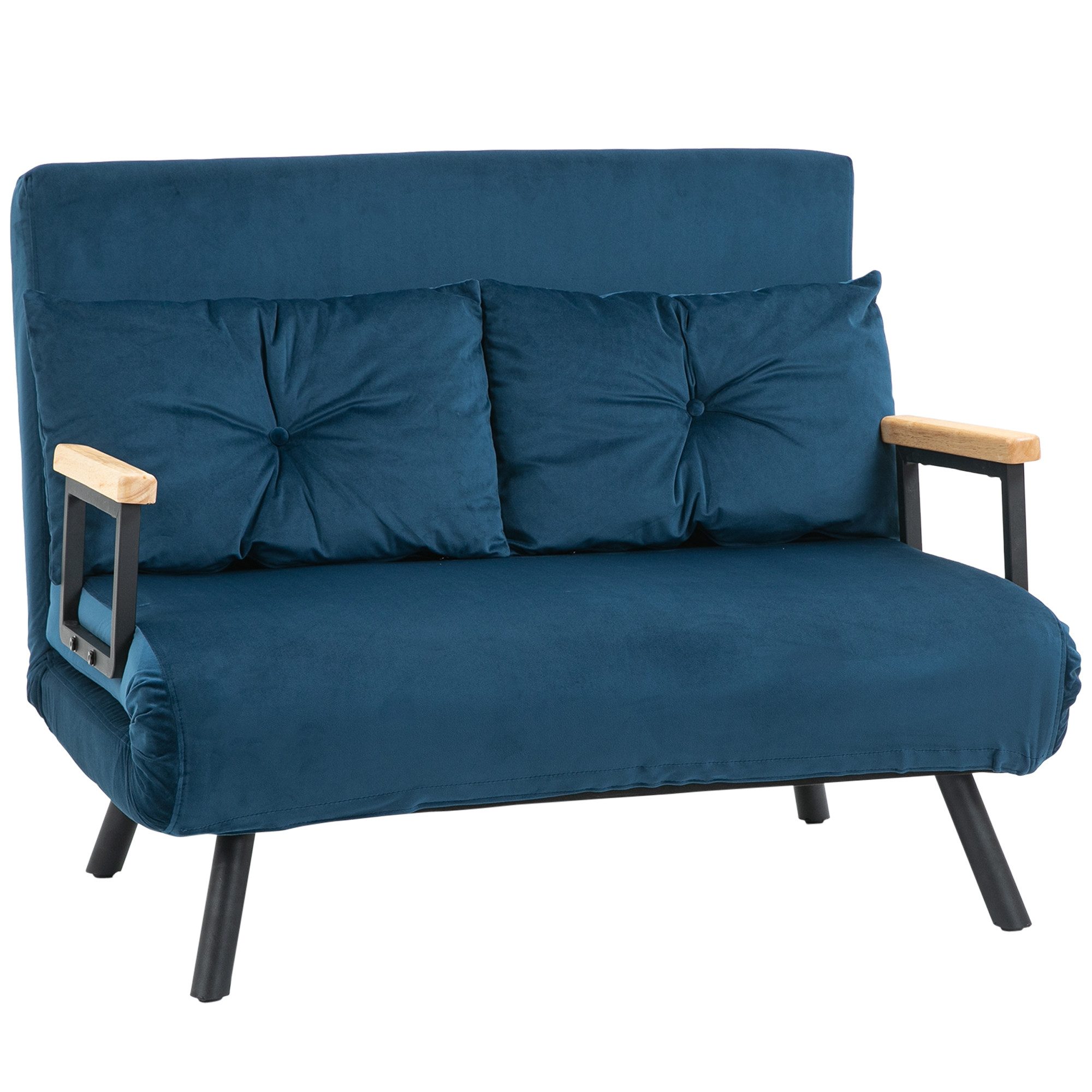 HOMCOM Schlafsofa Polystersofa mit Verstellbarer Rückenlehne günstig online kaufen