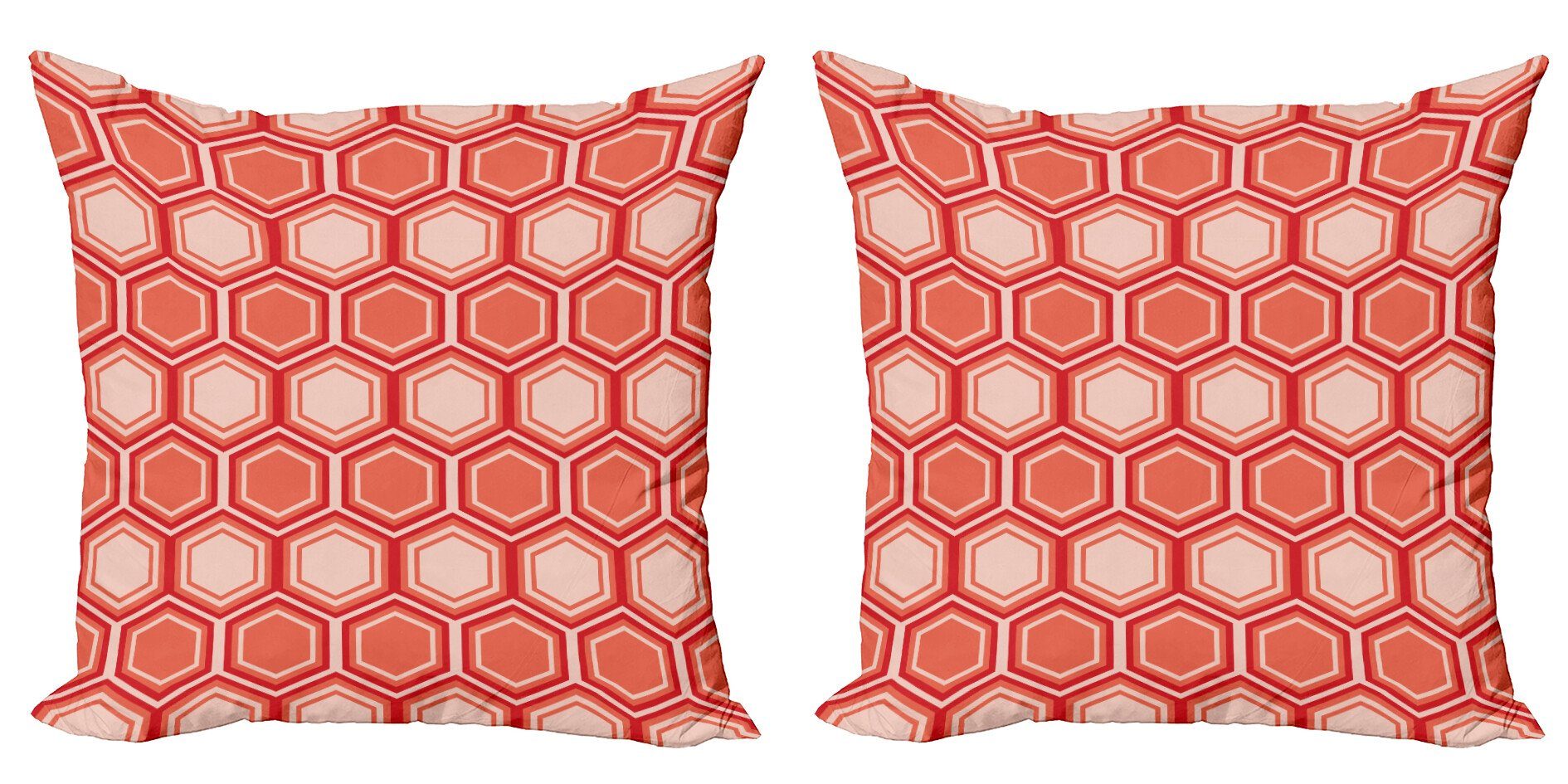 Doppelseitiger (2 Accent Tile Kissenbezüge Abakuhaus Geometrisch Hexagonal Modern Digitaldruck, Comb Stück),