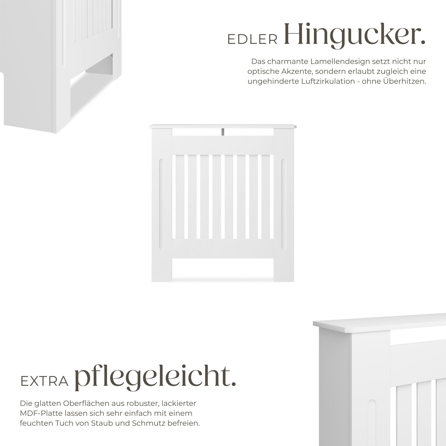 tectake Heizungsverkleidung Heizkörperabdeckung, verschiedene Größen