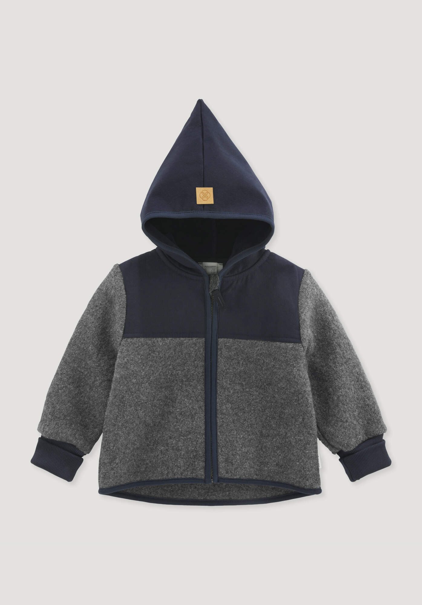 Hessnatur Walkjacke aus Bio-Merinowolle mit Softshell (1-St) aus Bio-Merinowolle mit Softshell