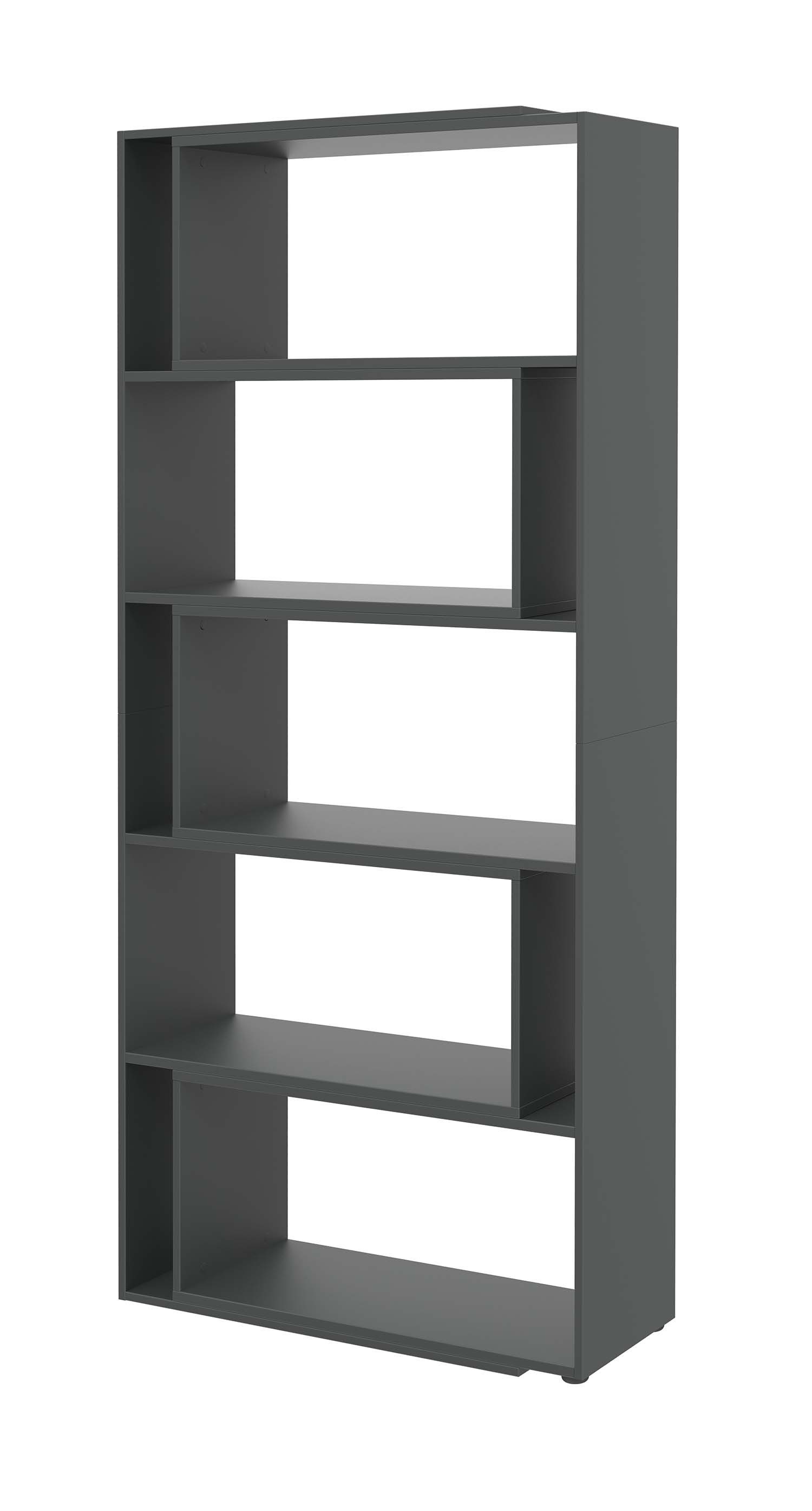 röhr Aktenregal Ausgleichsregal - ausziehbar, drehbar - 5 Fächer Anthrazit