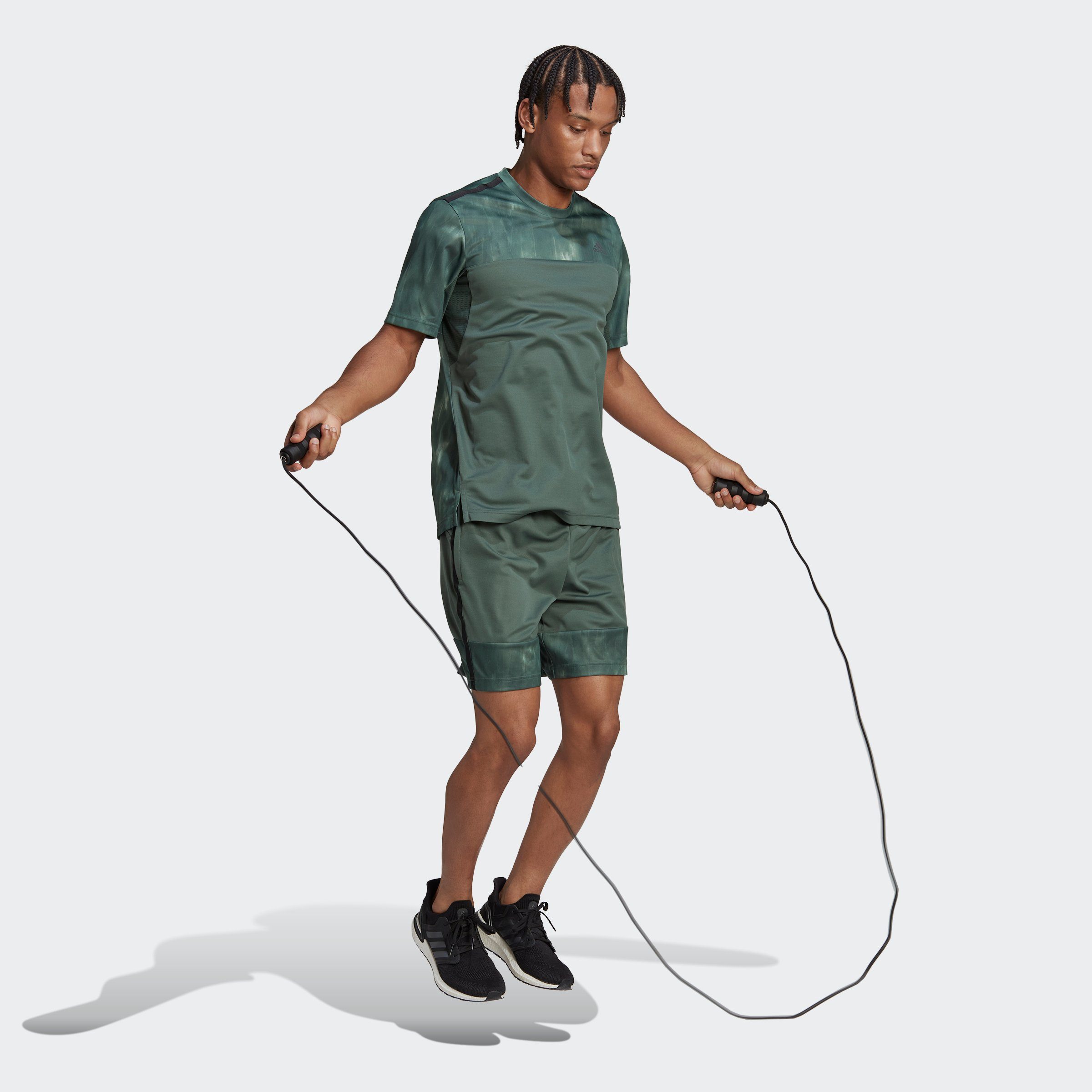 adidas Performance Shorts WO AOP SHO GREOXI/BLACK